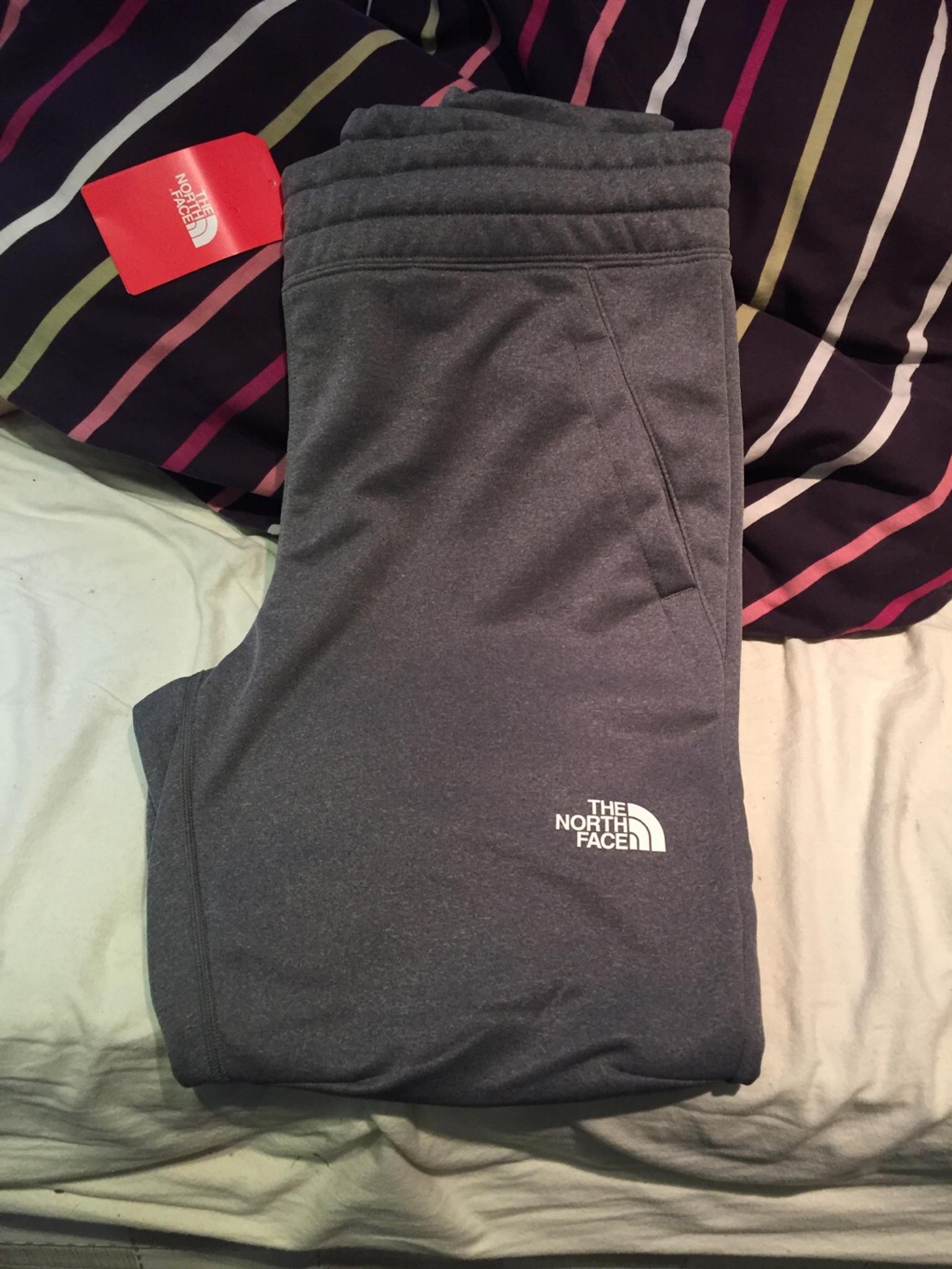 north face grey tracksuit bottoms mens