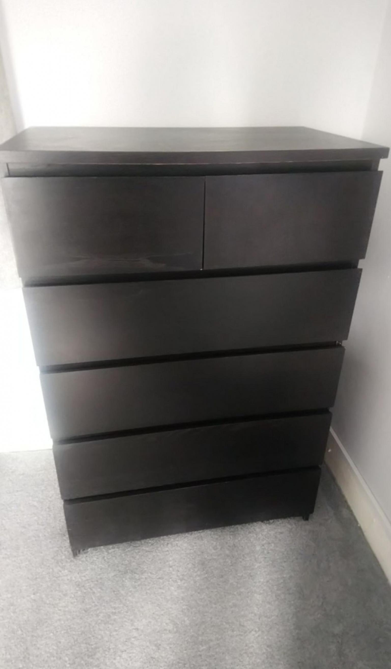 Ikea Malm 6 Drawer Black Brown In Nw6 Brent For 30 00 For