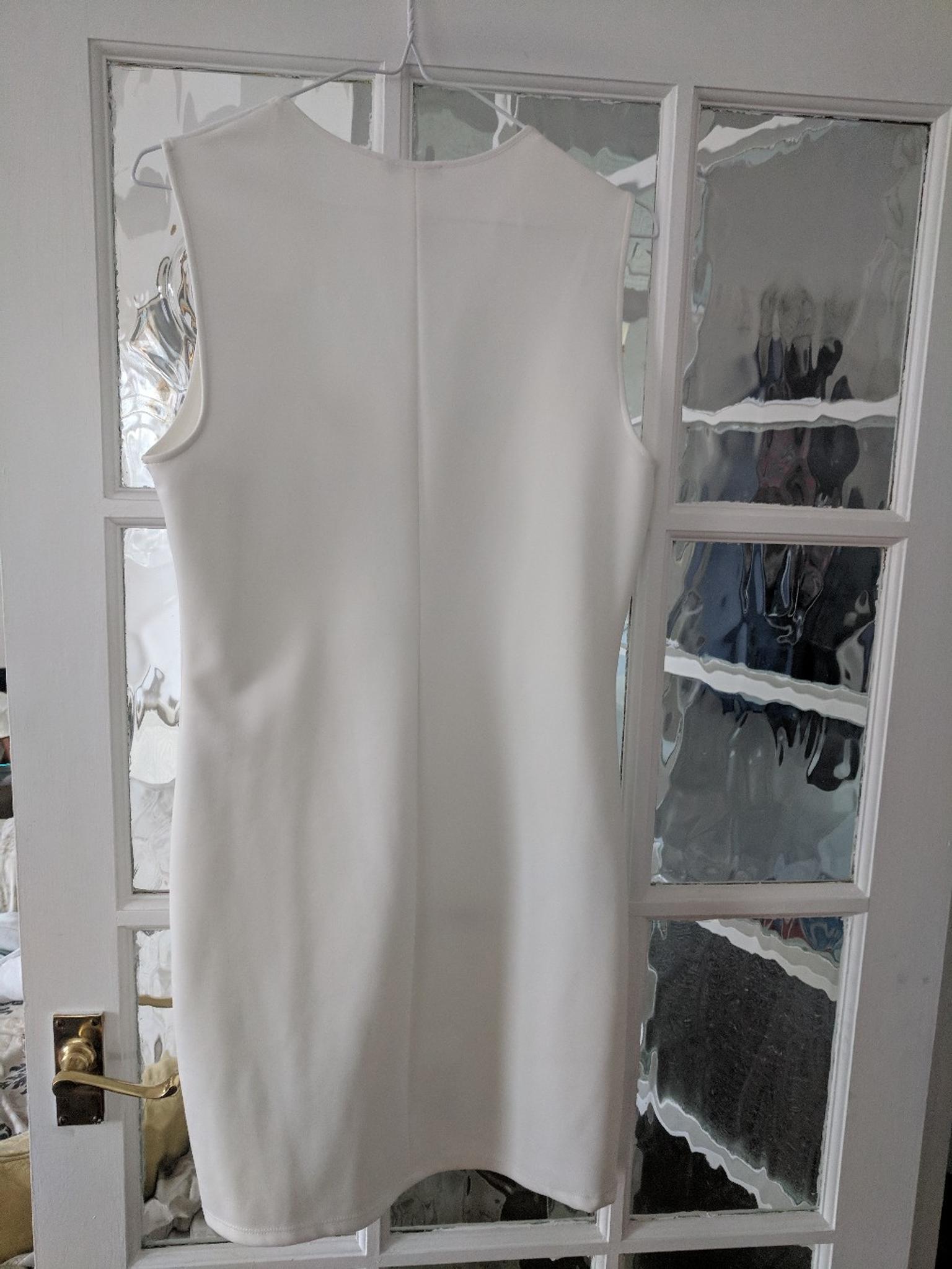 zara white bodycon dress