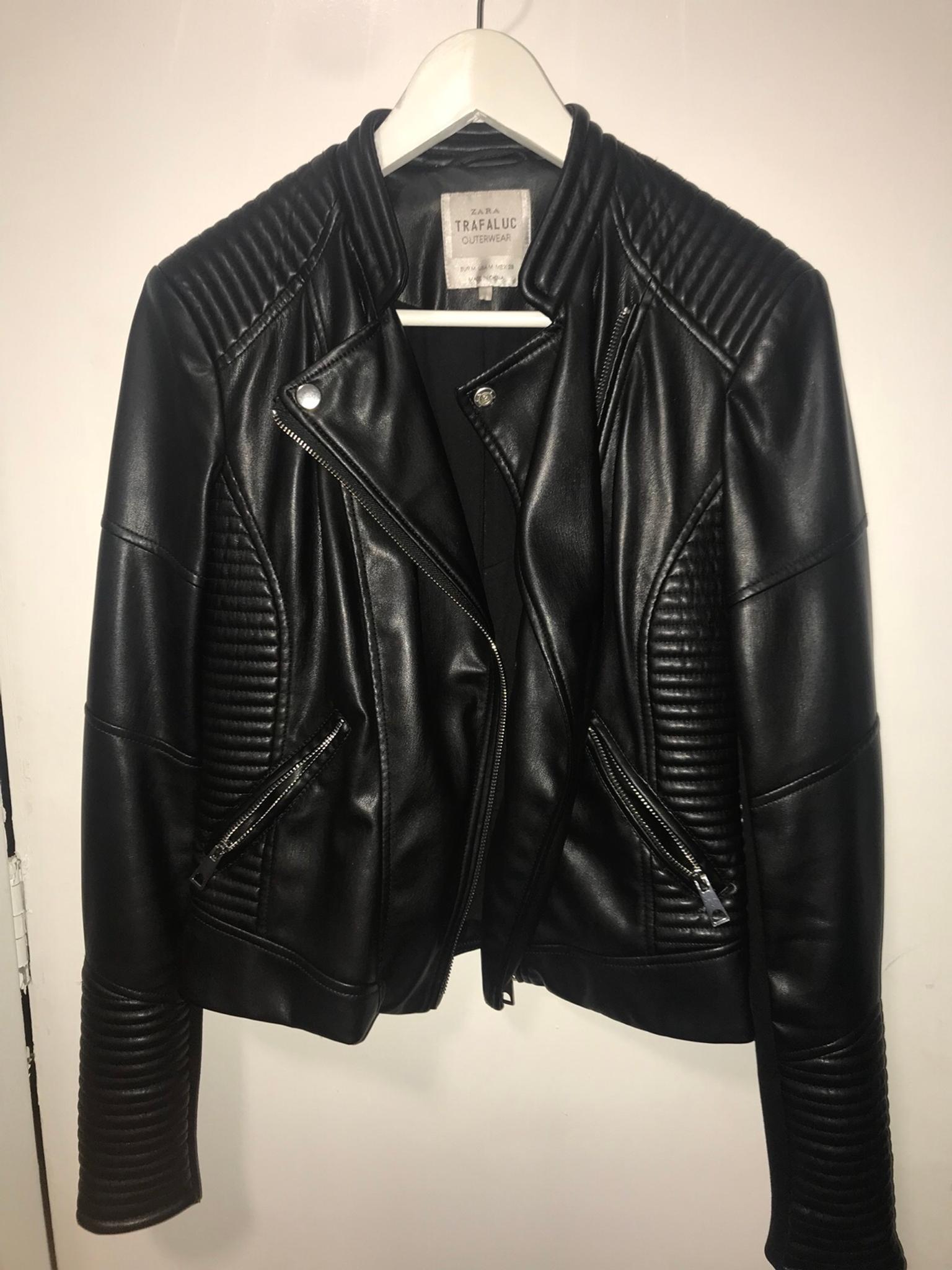 trf collection zara leather jacket