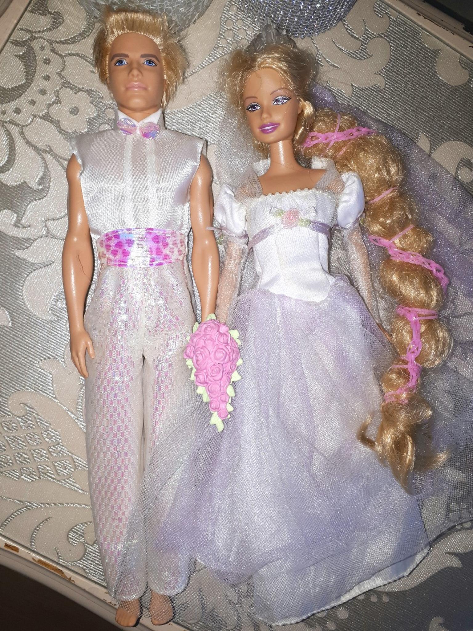 Barbie and Ken Bride and Groom Doll Bundle