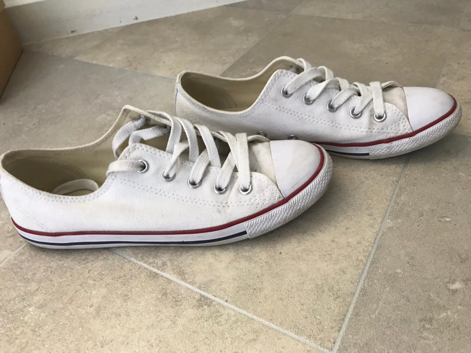 converse all star white size 4