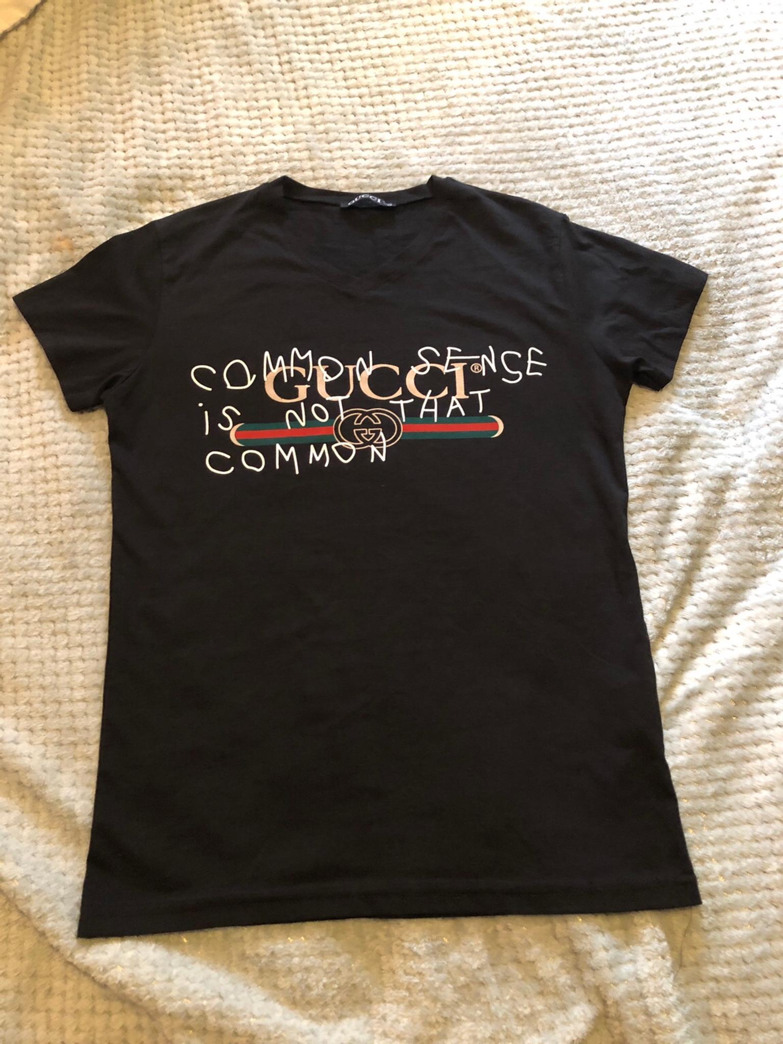 gucci common sense is not that common t shirt