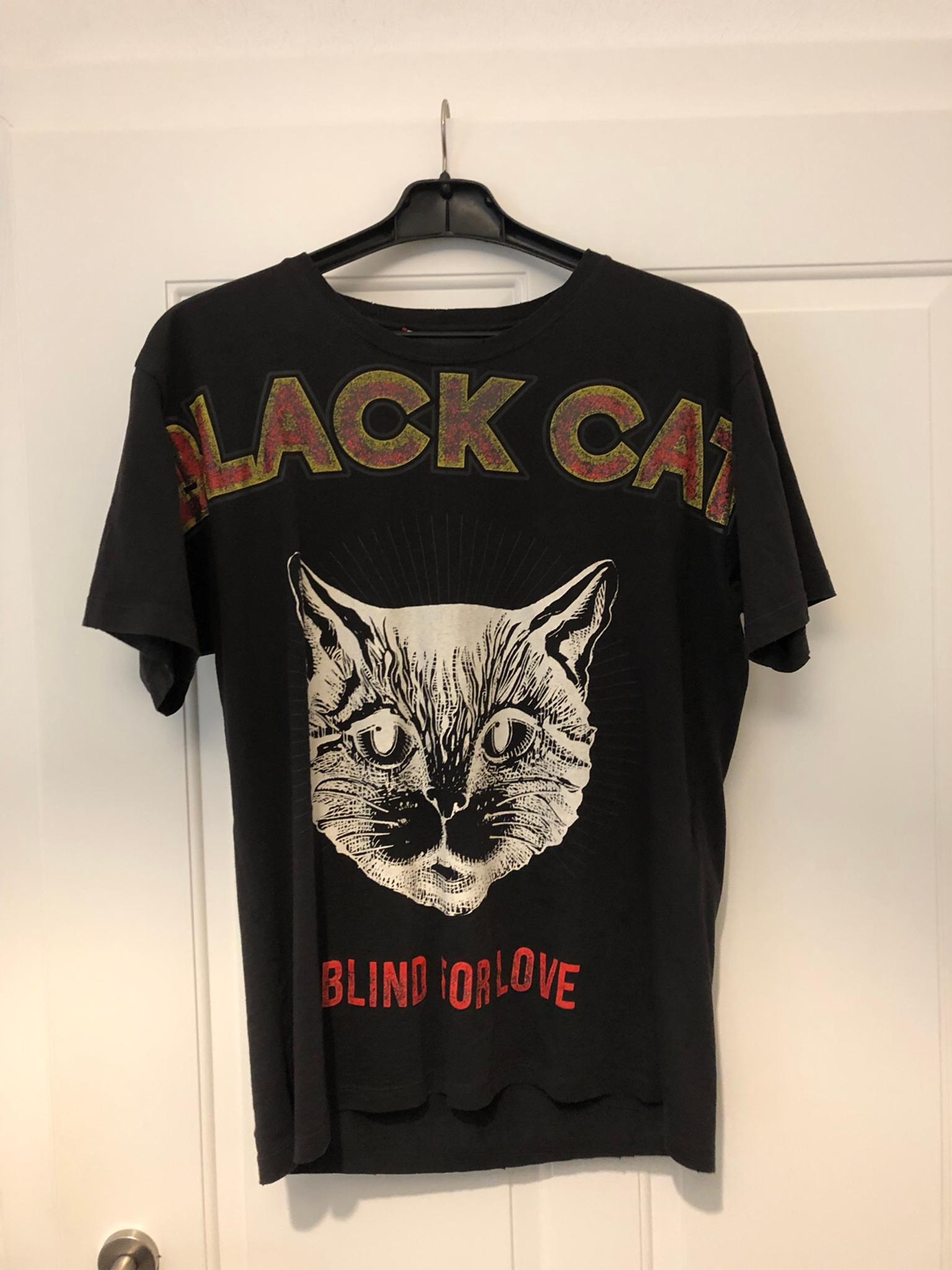 gucci black cat tee