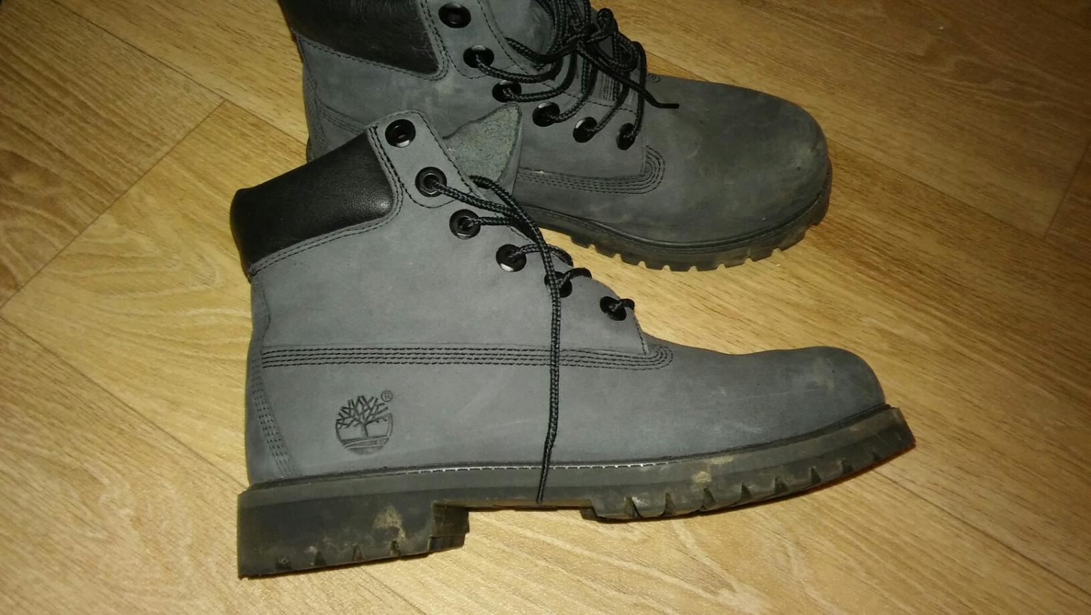 grey timberland boots size 5