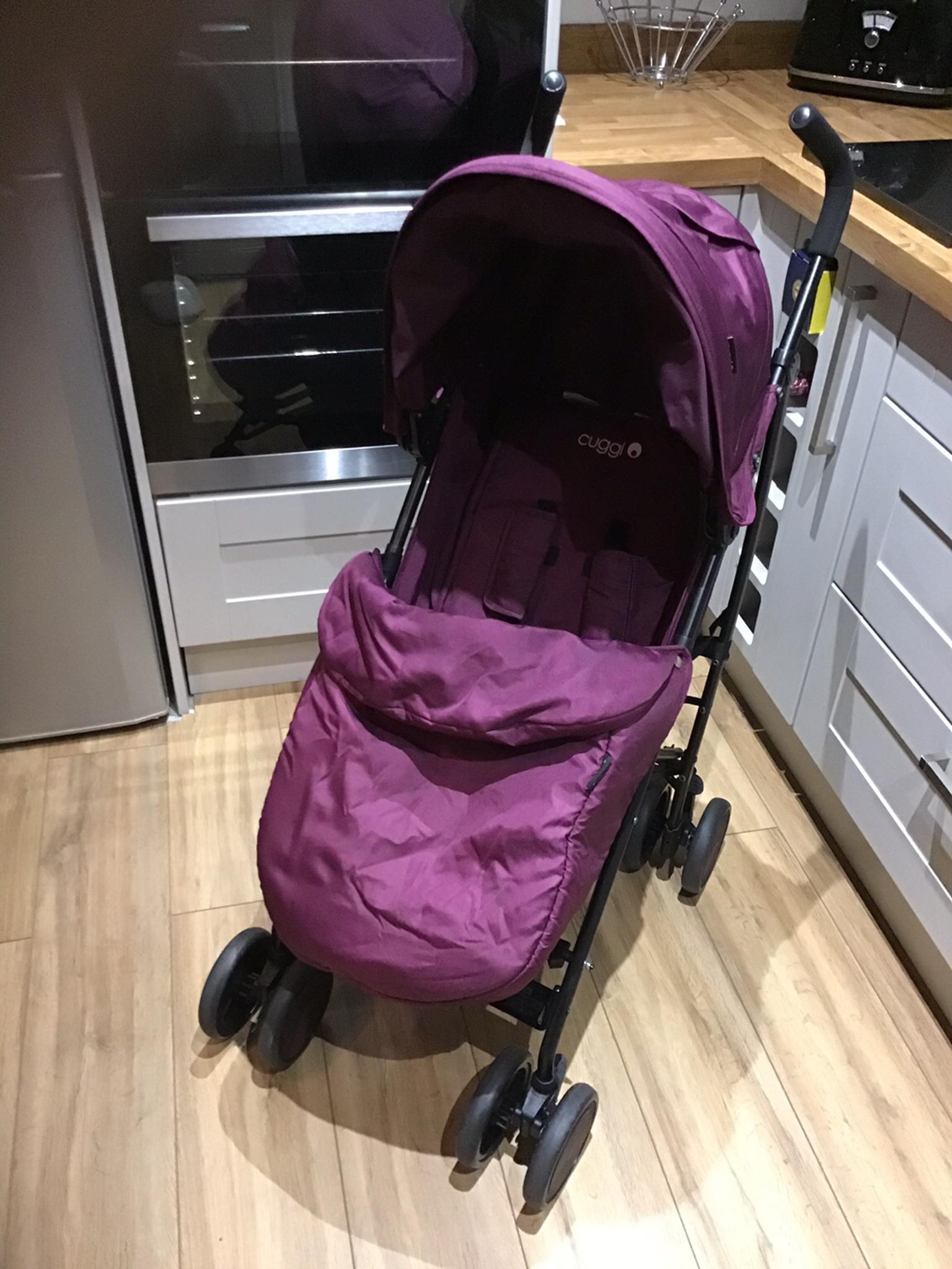 purple cuggl stroller