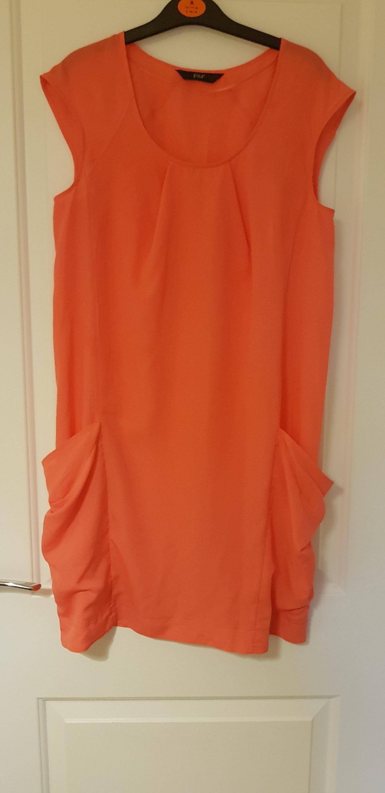 f&f orange maxi dress