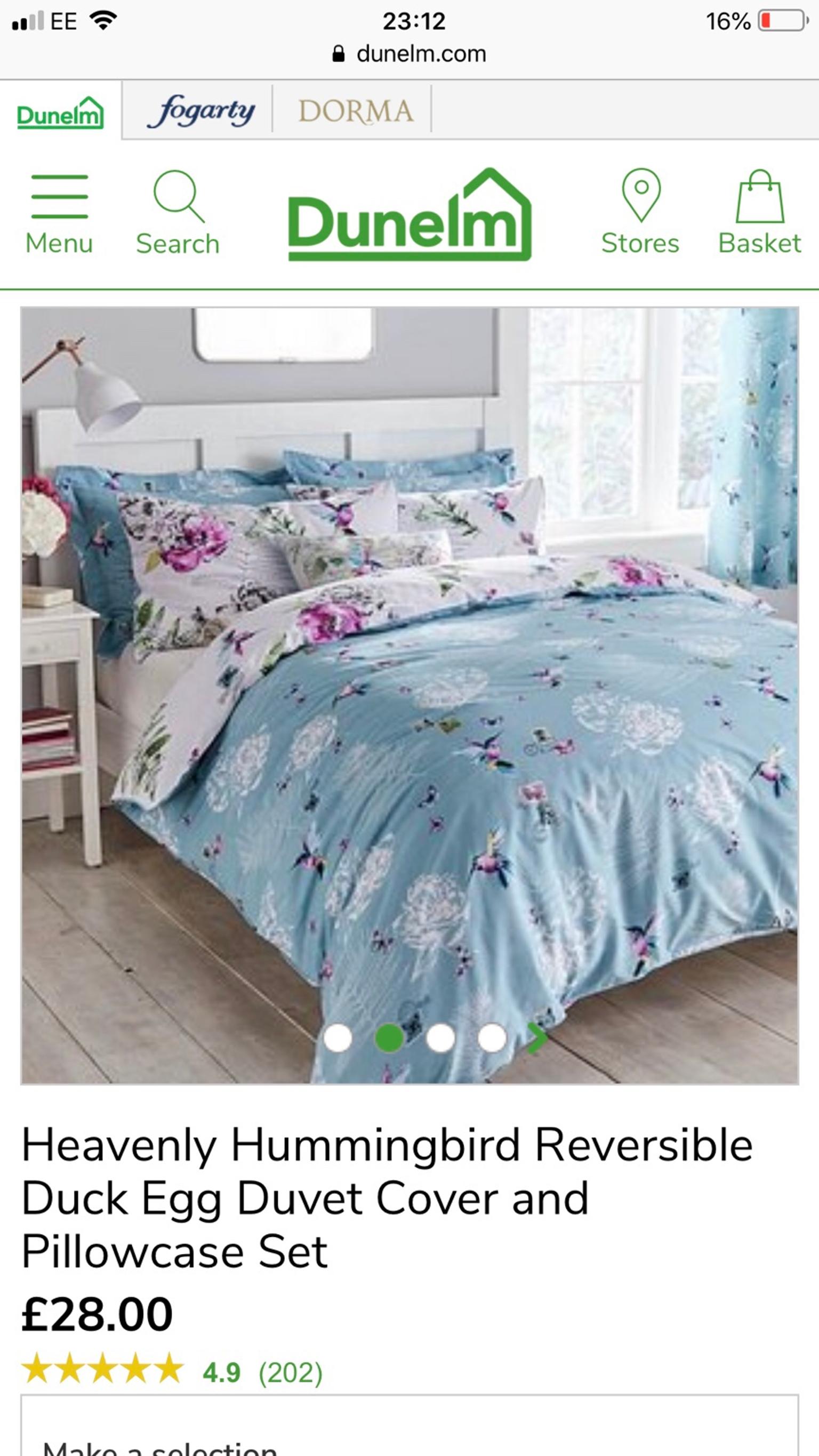 Dunelm Matching Duvet Cover And Curtains In Me5 Chatham For 40 00