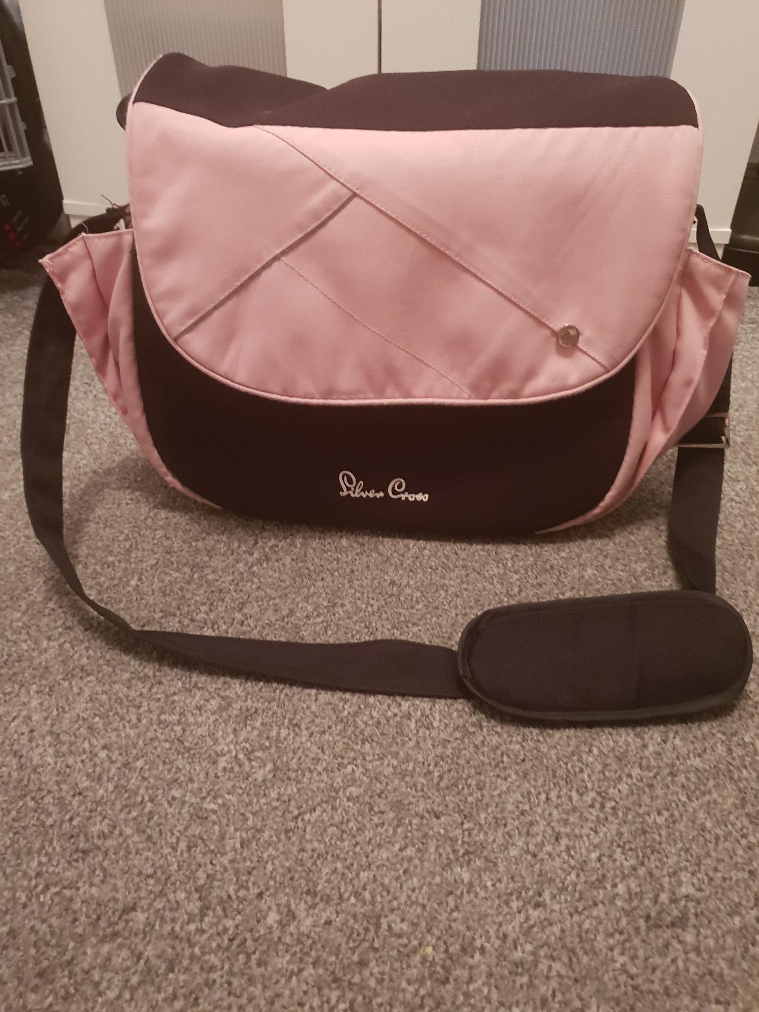 silvercross vintage pink changing bag 
