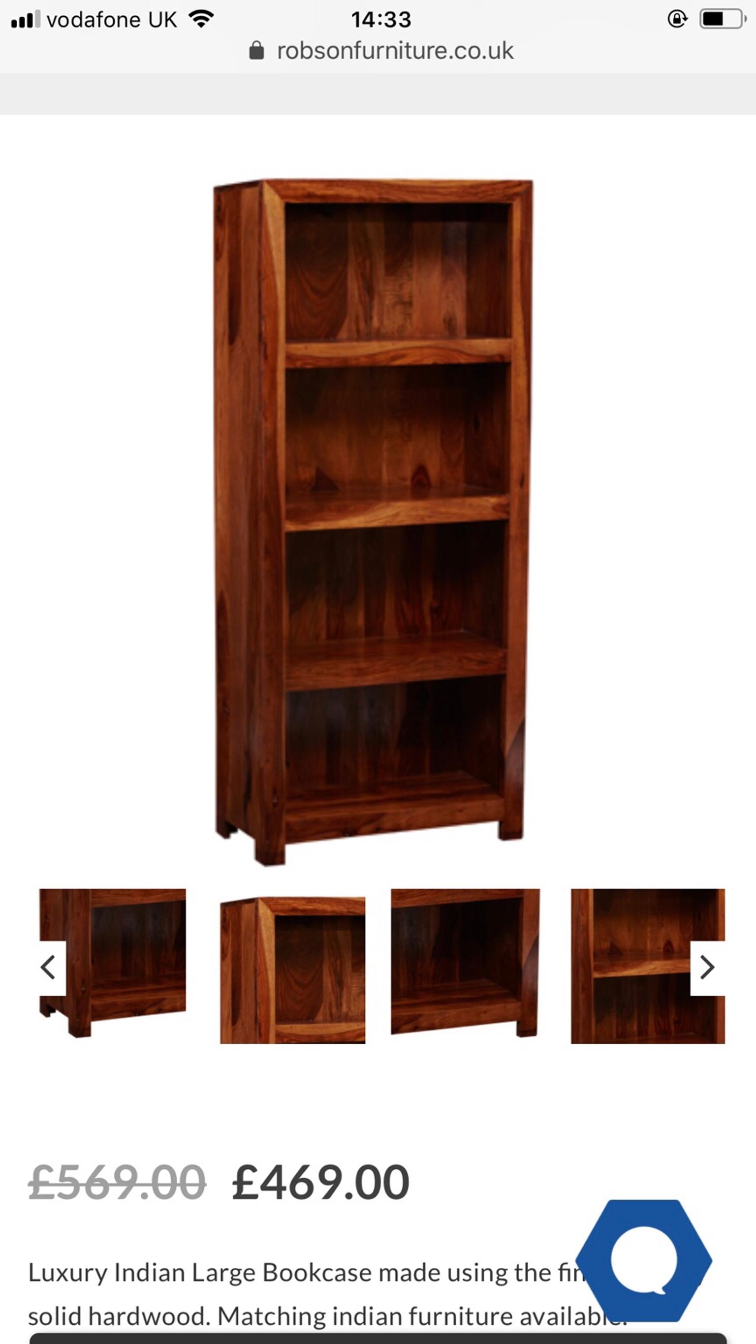 Indian Wood Bookcase In W13 London Borough Of Ealing For 80 00