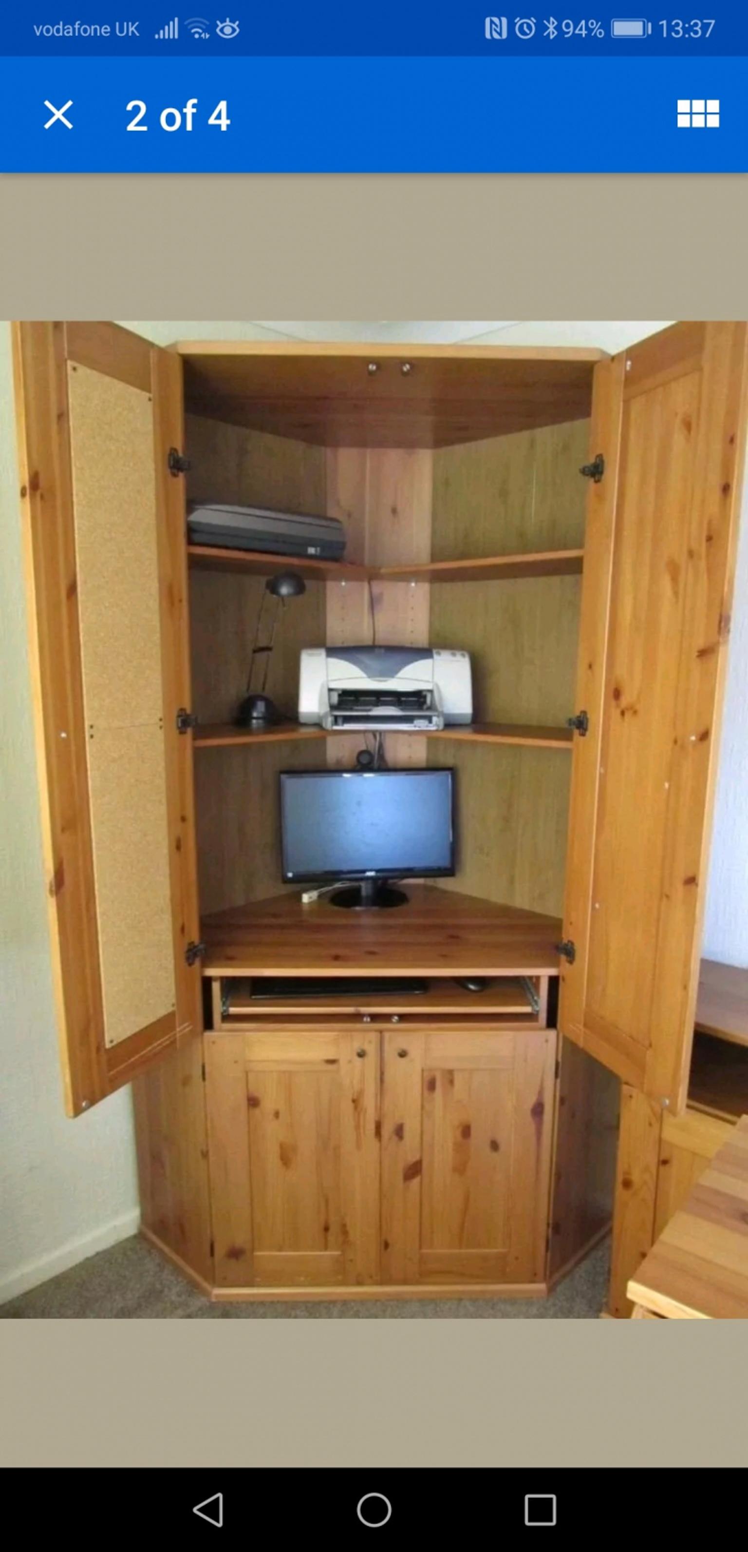 Ikea Alve Corner Computer Cabinet In Dy1 Dudley For 60 00 For