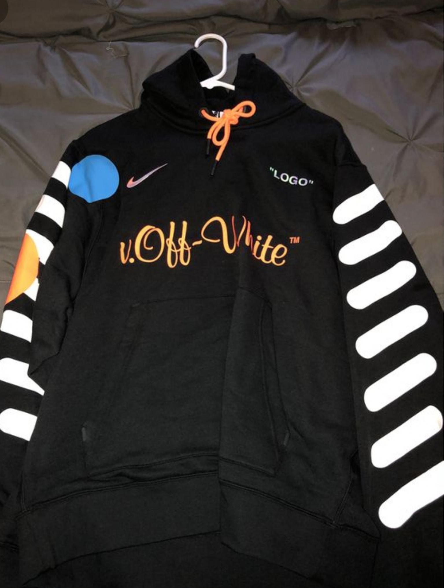 nike off white pullover hoodie