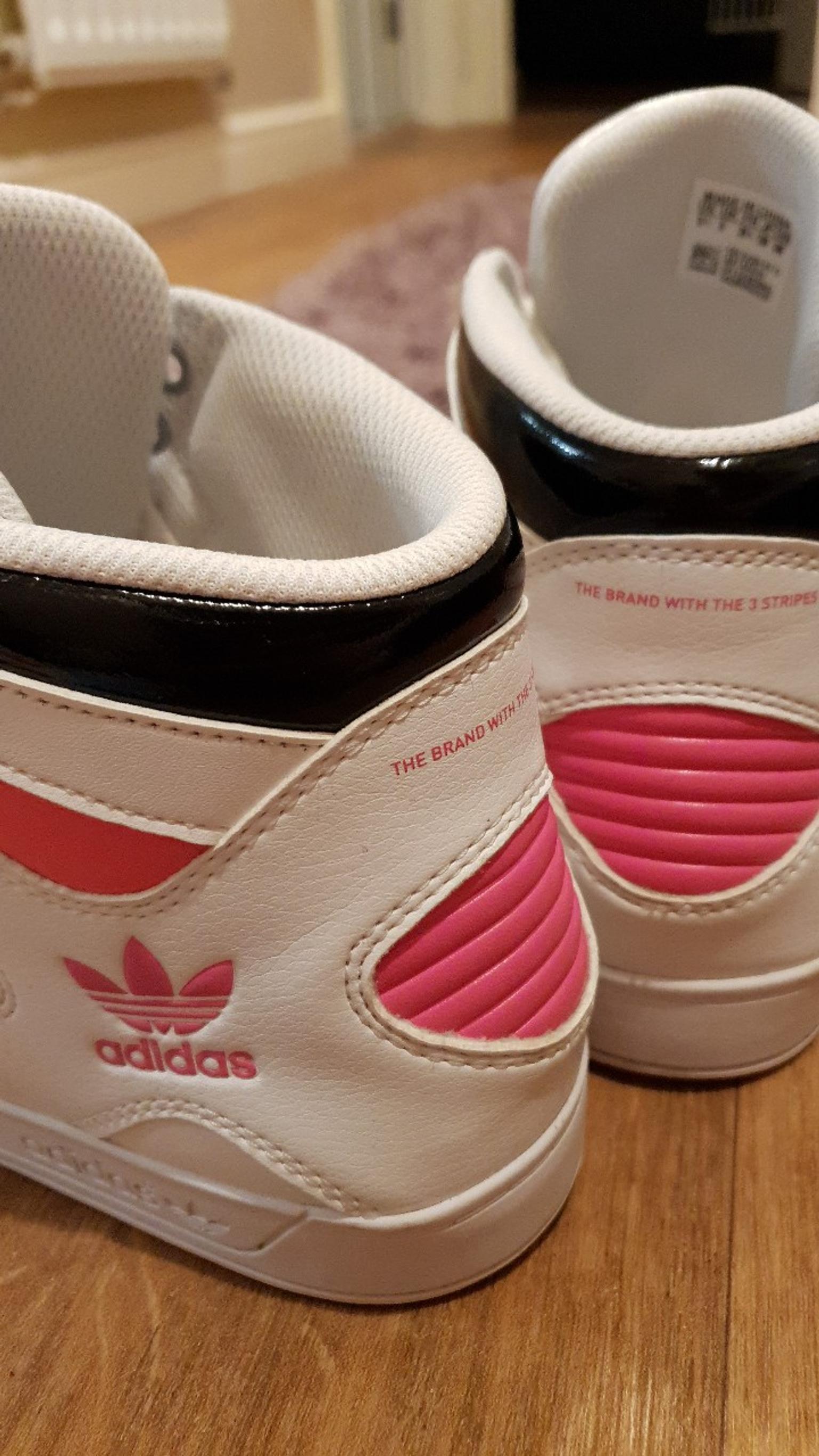 adidas high tops pink and black