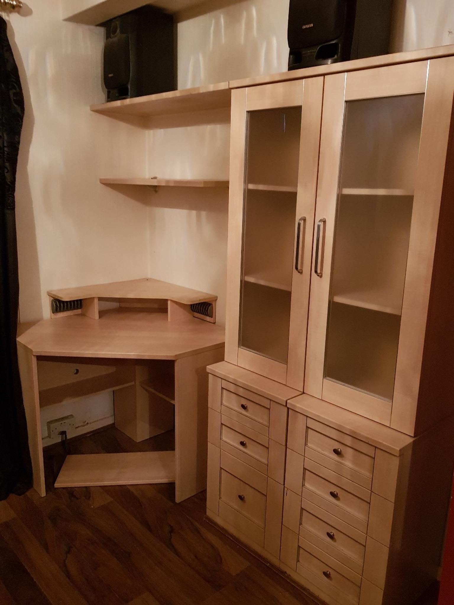 Wall Unit And Corner Desk Matching Shelves In Dy8 Dudley Fur 60