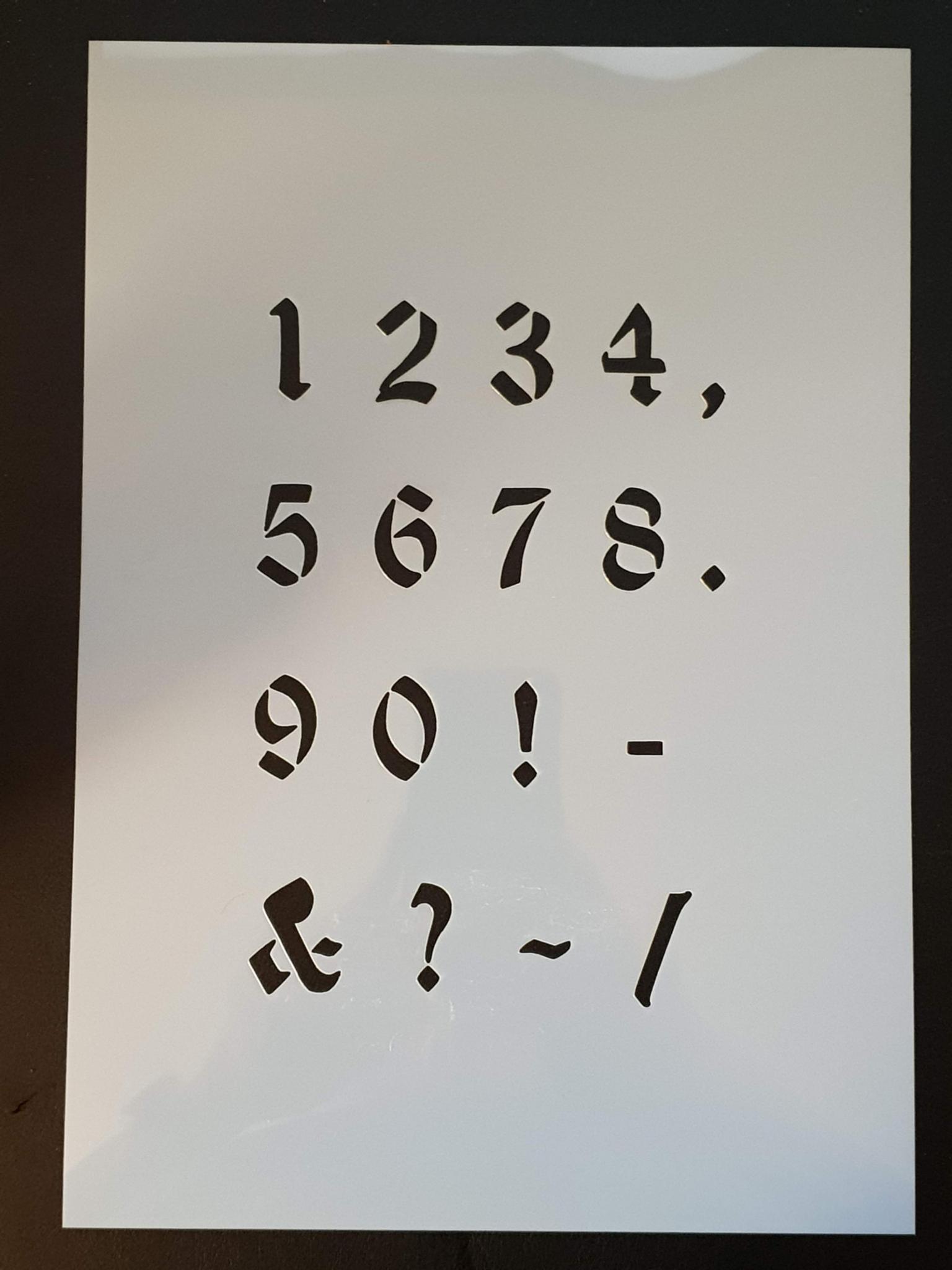 Airbrush Buchstaben Schablone Alte Schrift In Duren For 6 99 For Sale Shpock