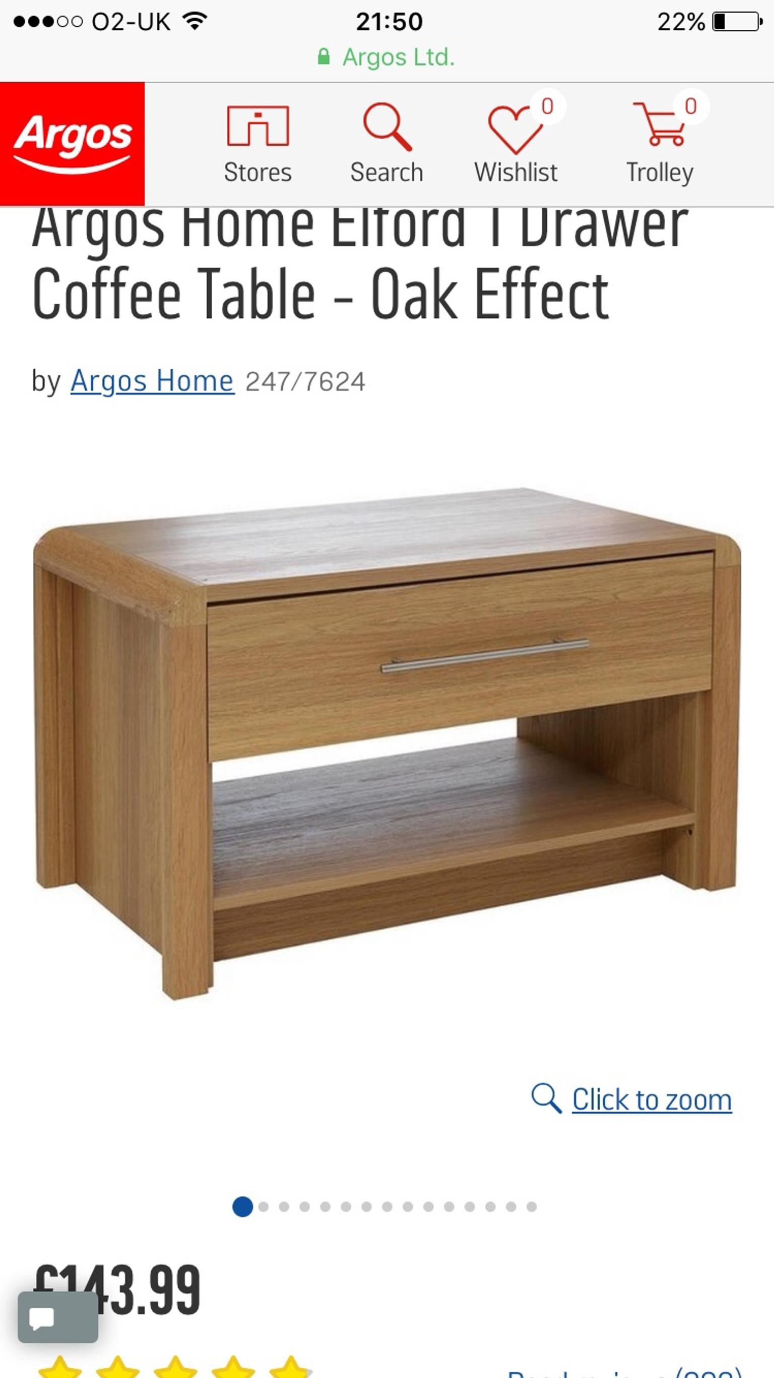 Argos Home Oak Tv Unit And Coffee Table Unit In Wigan For 75 00