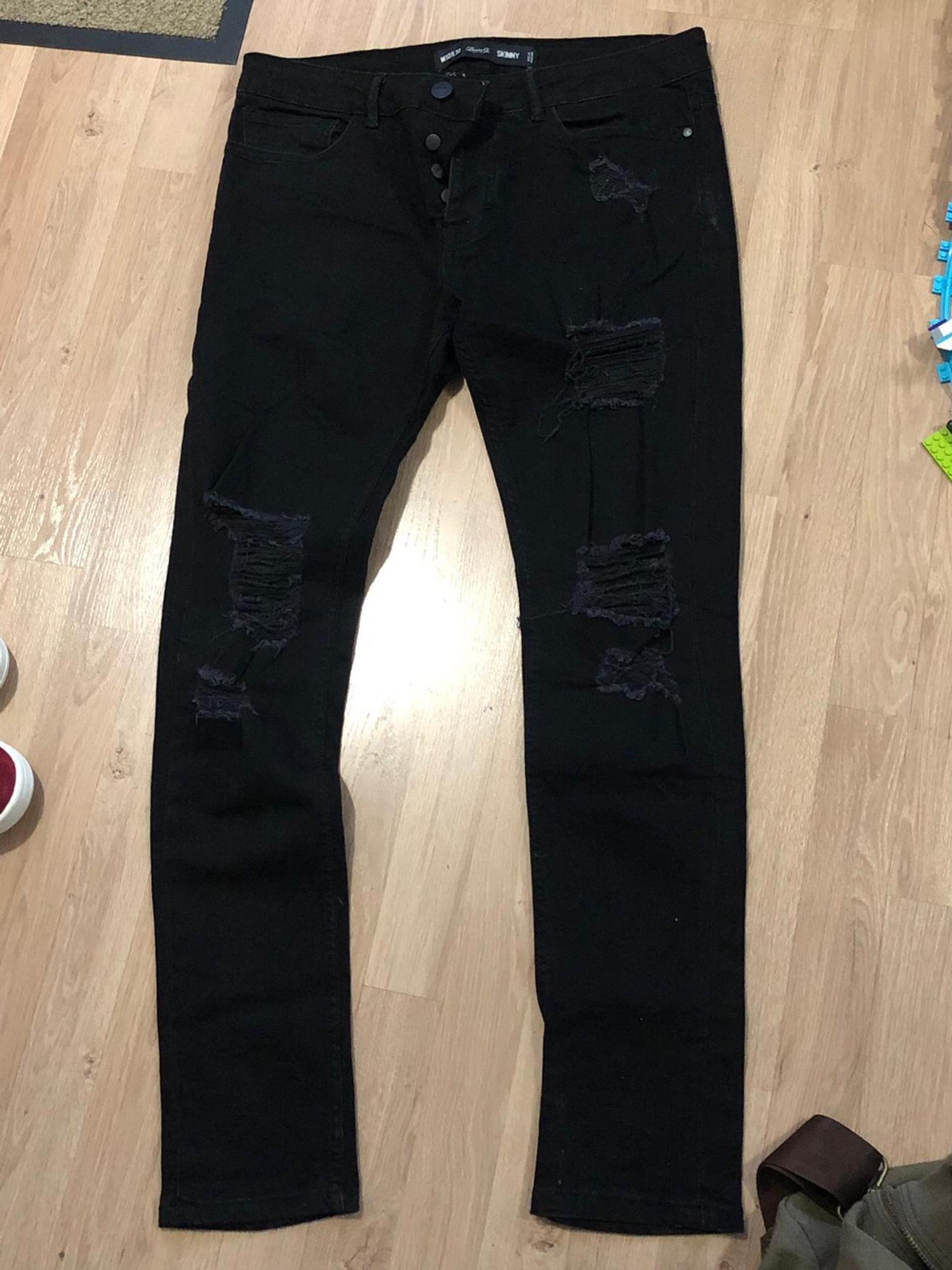 primark black ripped jeans