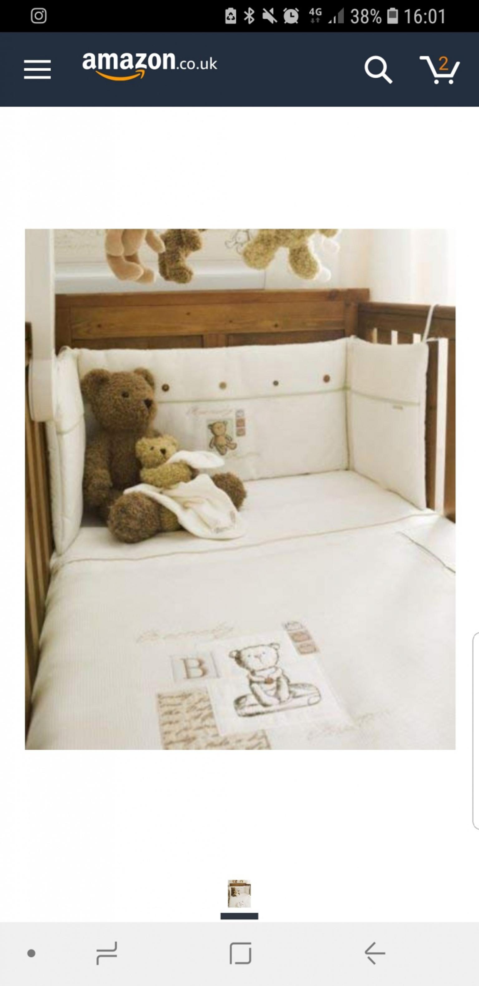 bear cot bedding