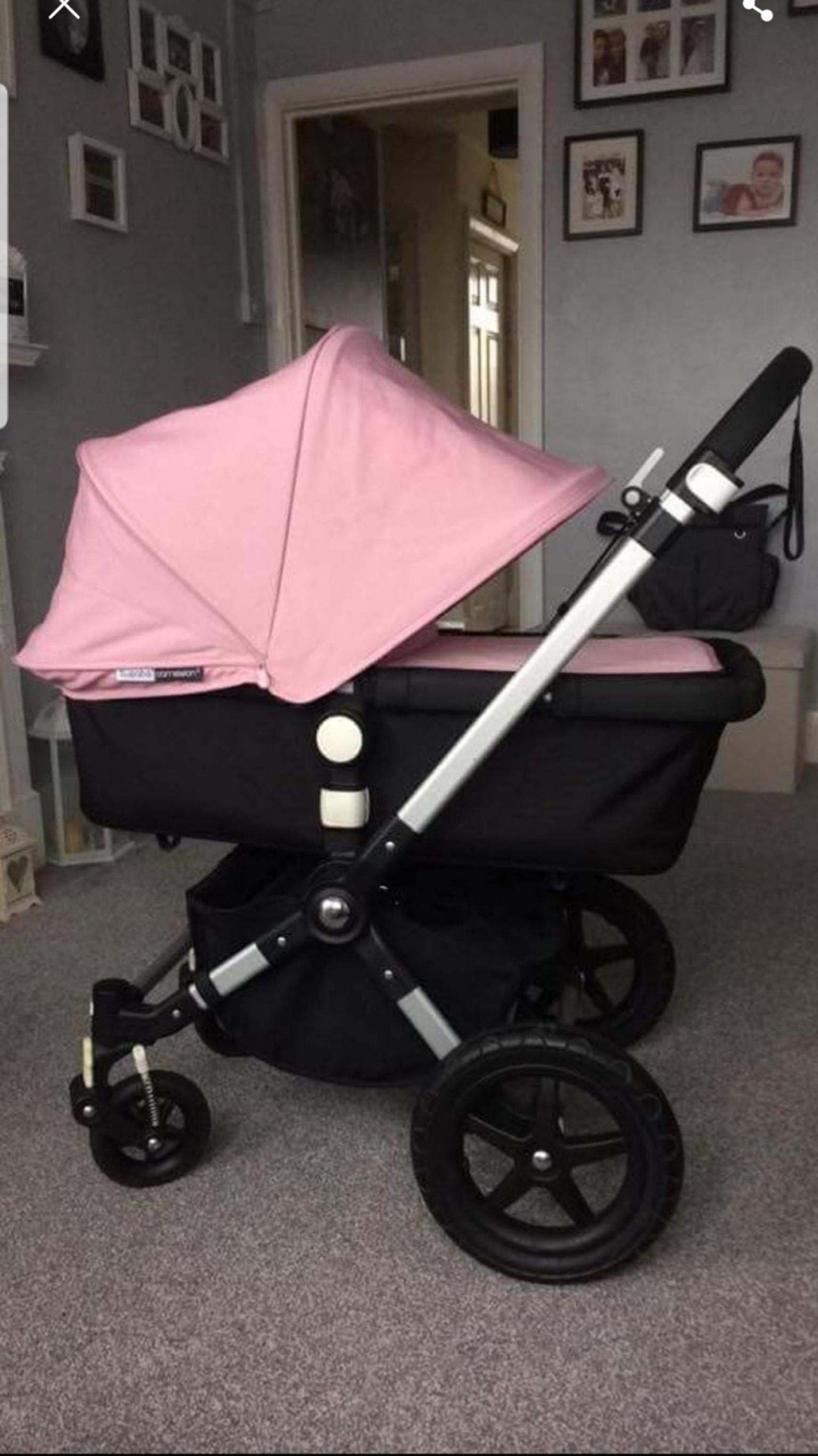 pink bugaboo stroller