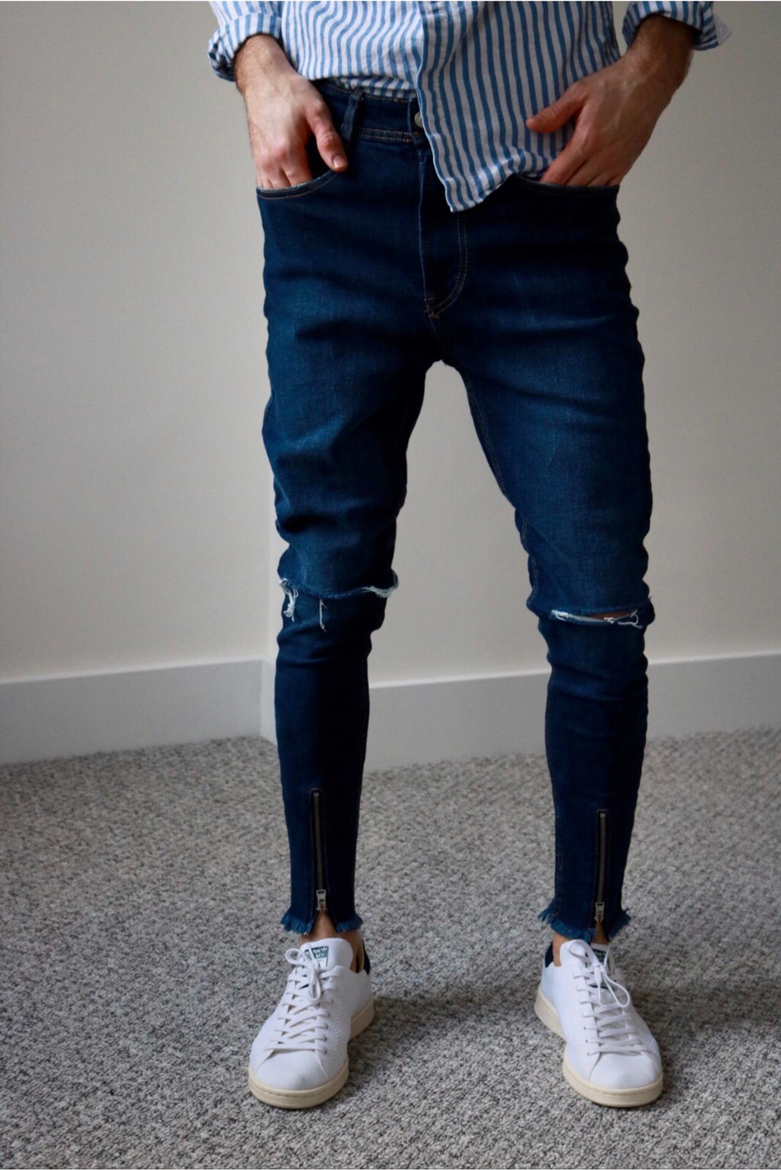 zara mens distressed jeans