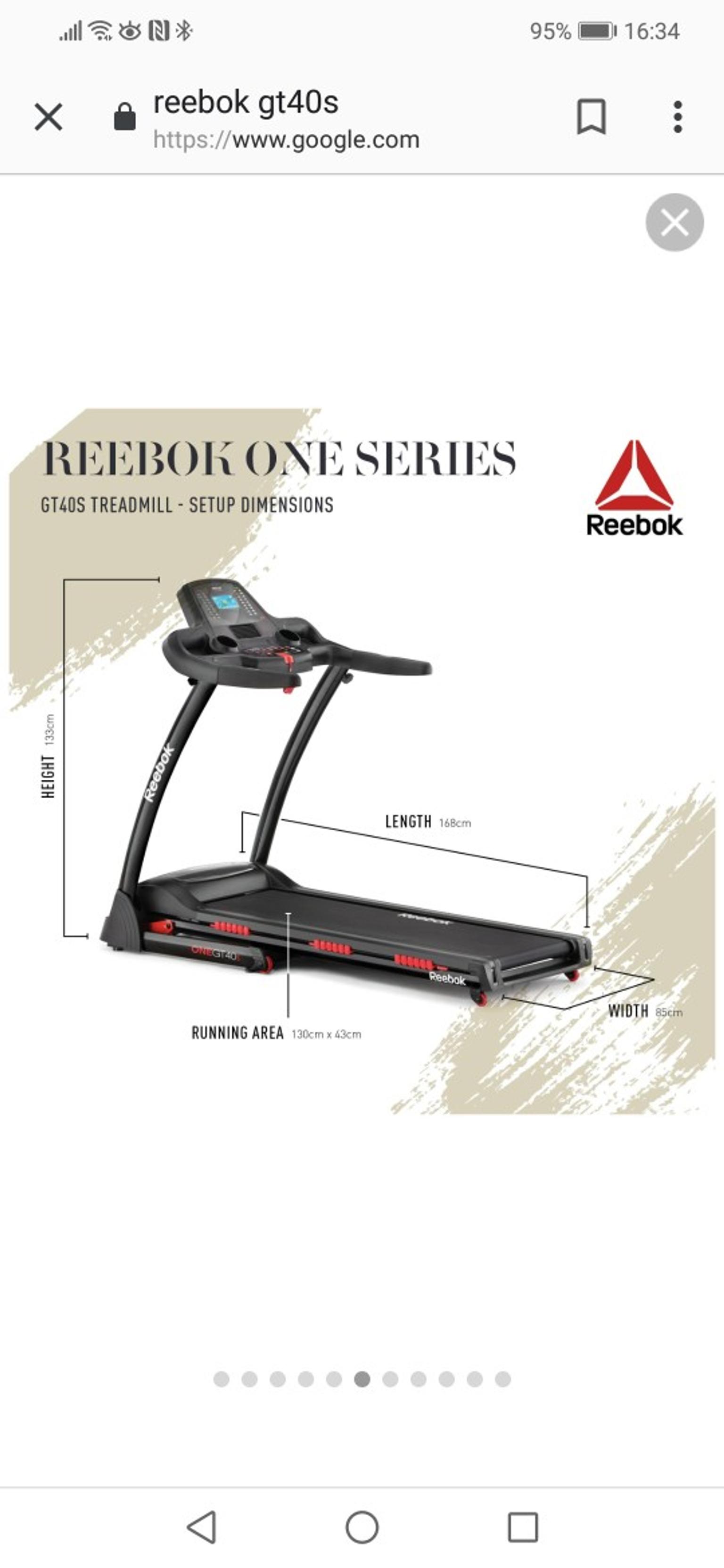 reebok one gt40s treadmill manual