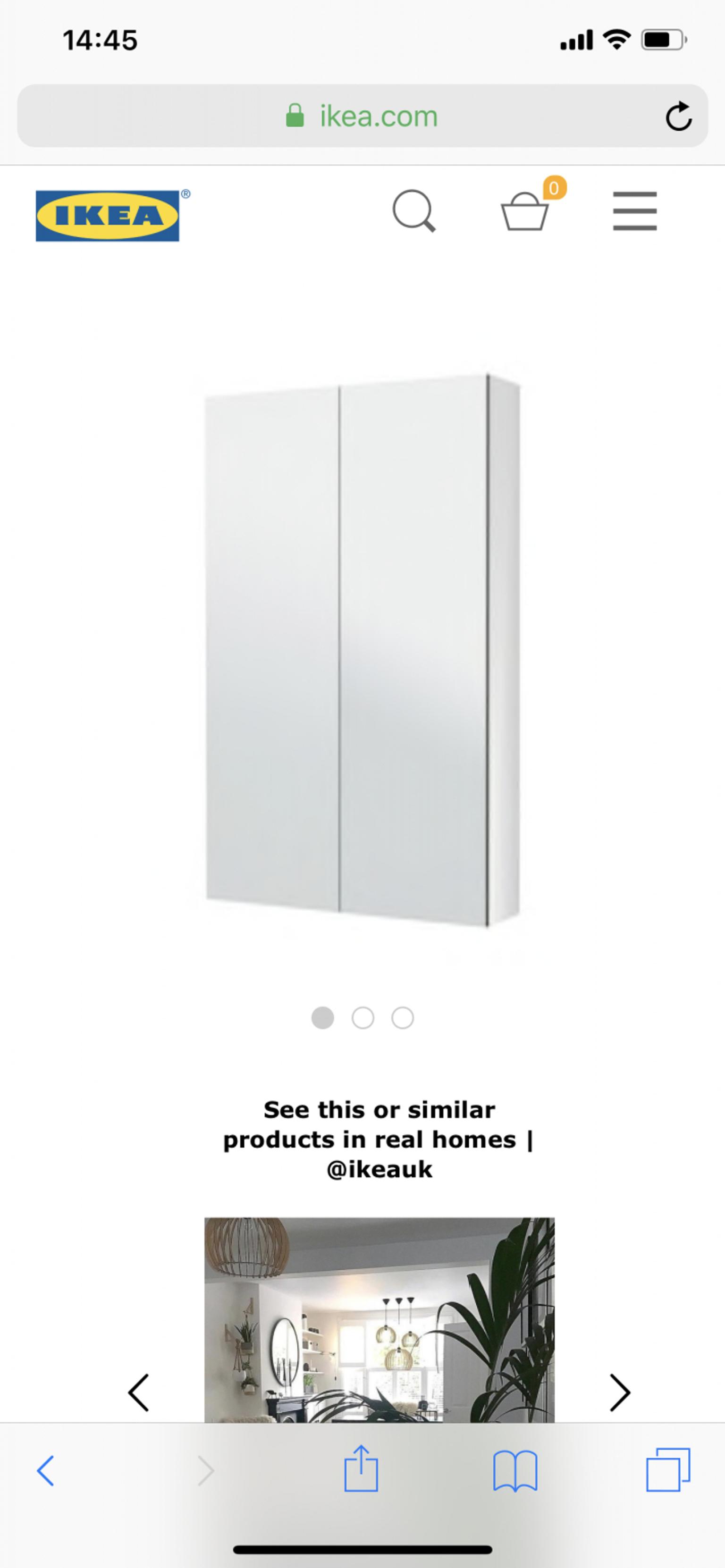 Ikea Godmorgon Mirror Cabinet With 2 Doors In Fur 120 00 Zum