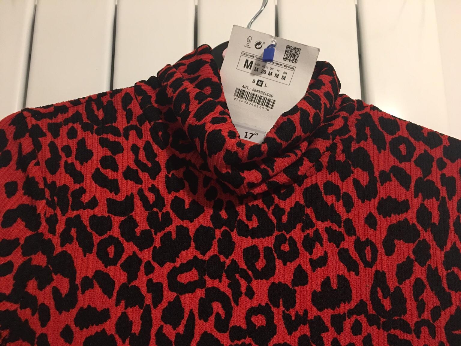 red and black cheetah print dress