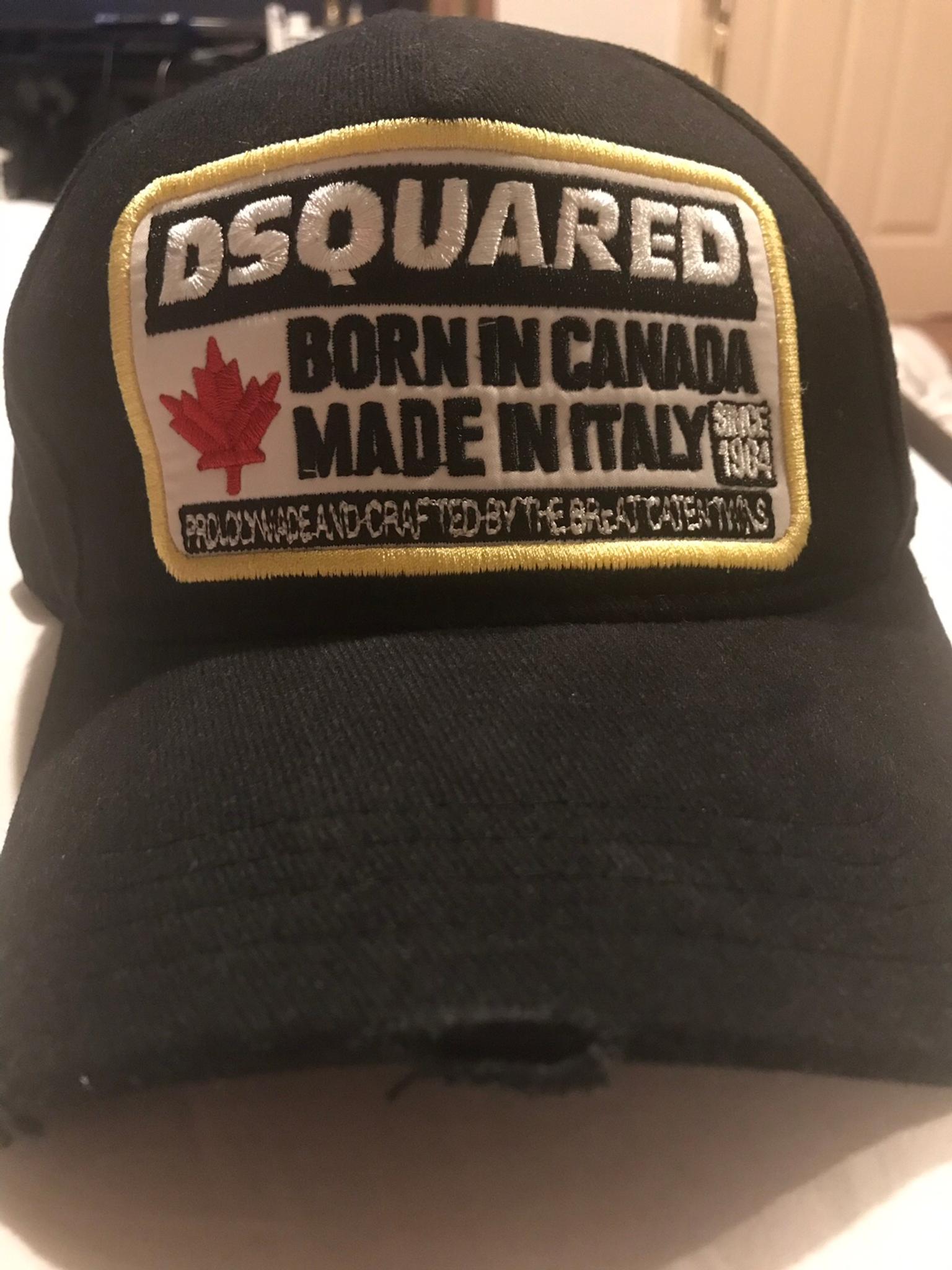 dsquared cap born in canada made in italy