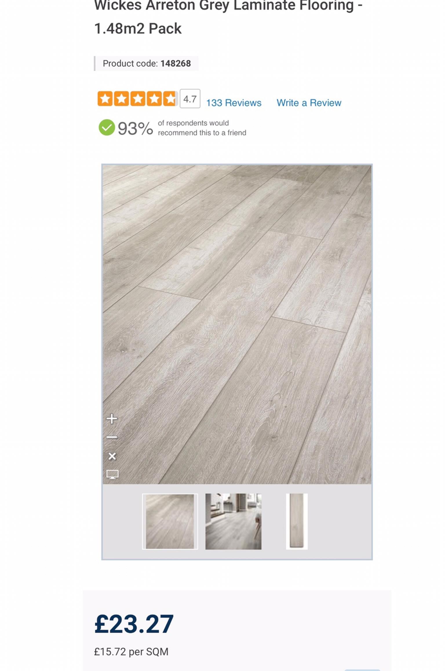 Wickes Arreton Grey Laminate Flooring 12mm In Bd7 Bradford For 2 200 00 For Sale Shpock