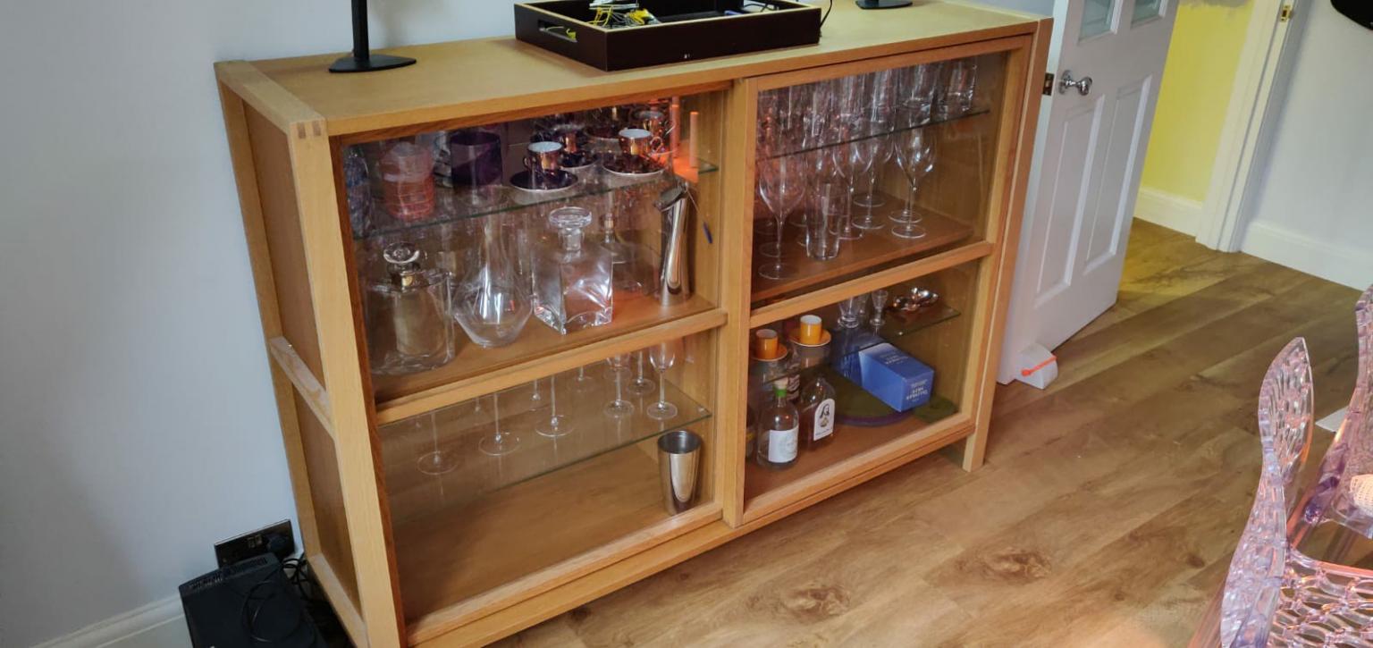 Ikea Edefors Glass Fronted Display Cabinet In Se25 London Borough