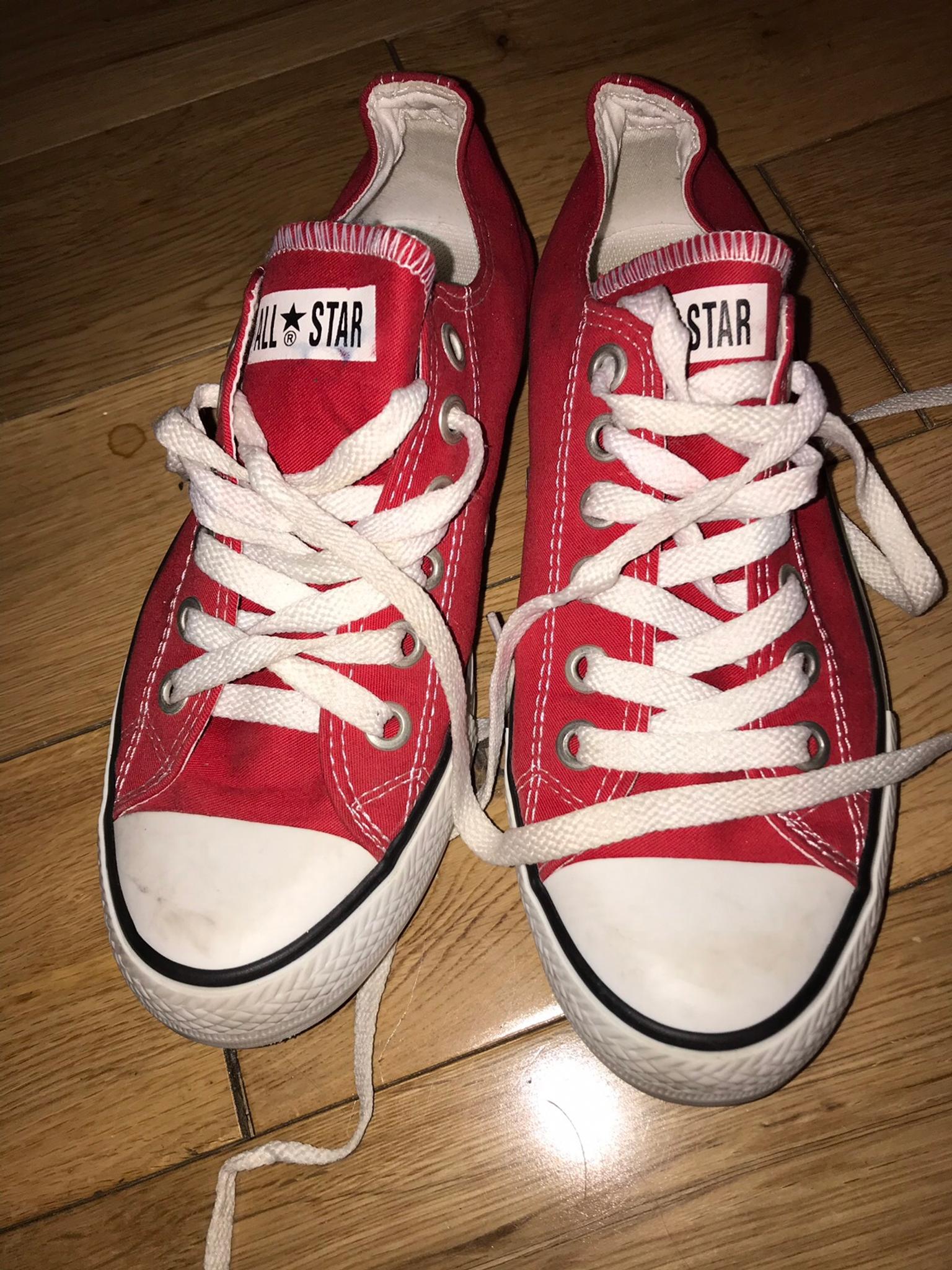 ladies red converse size 6