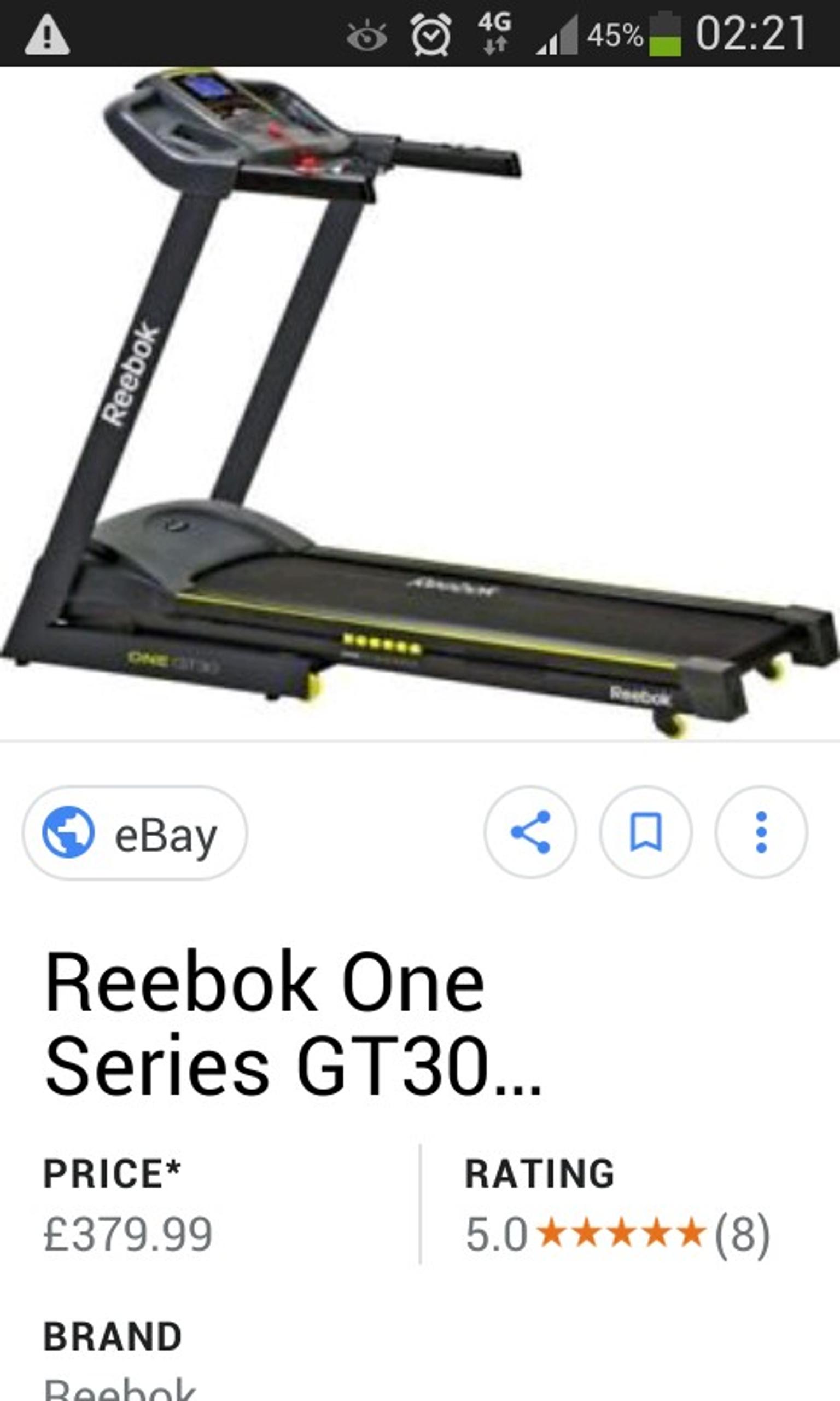 reebok treadmill one gt30