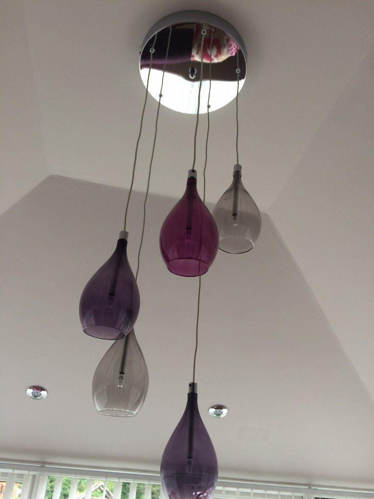 Next Hanbury Purple Ceiling Orb Pendant Light