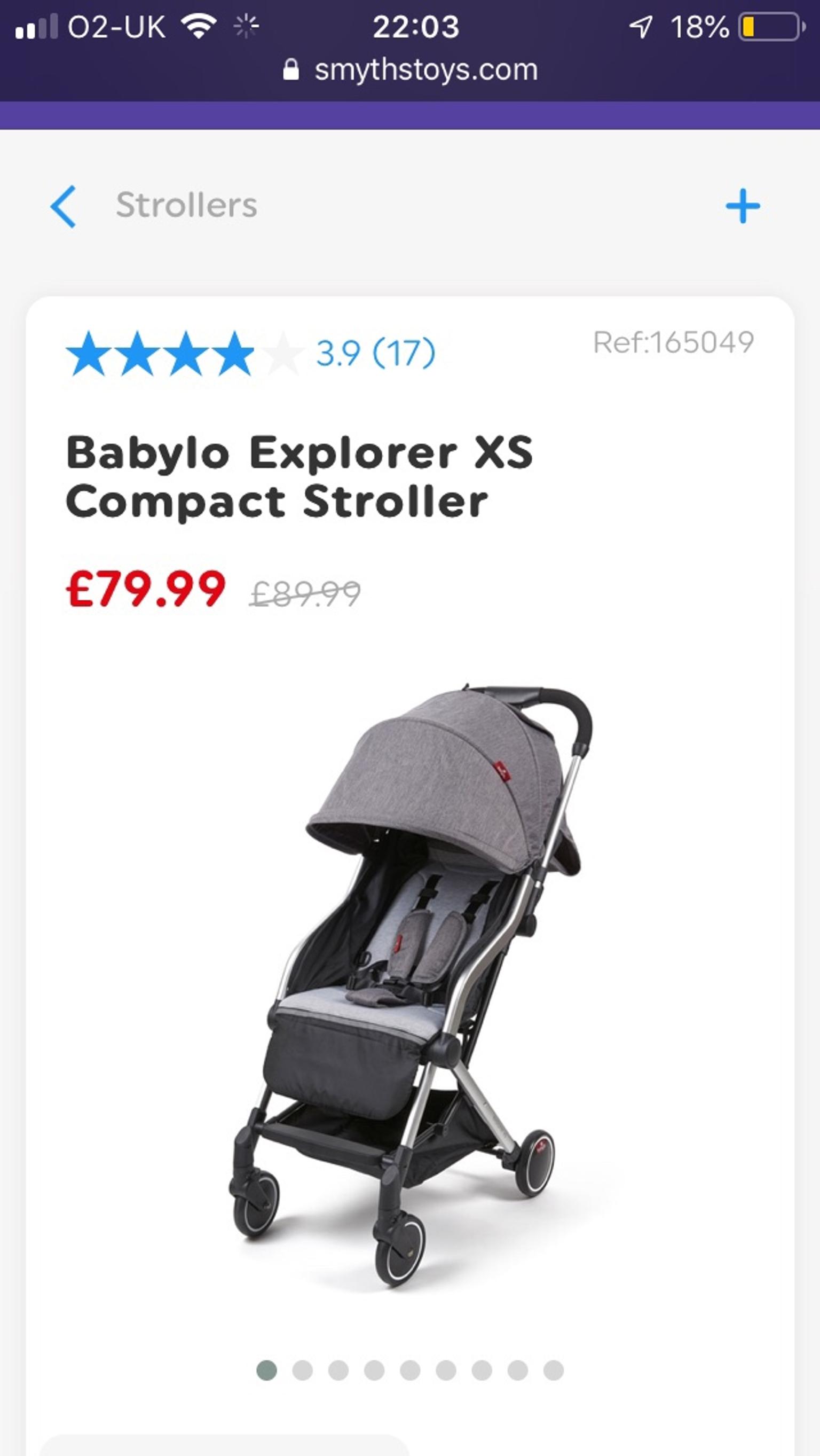 babylo explorer xs compact stroller rain cover