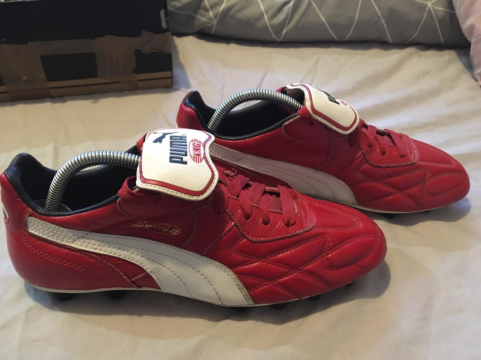 puma king red boots