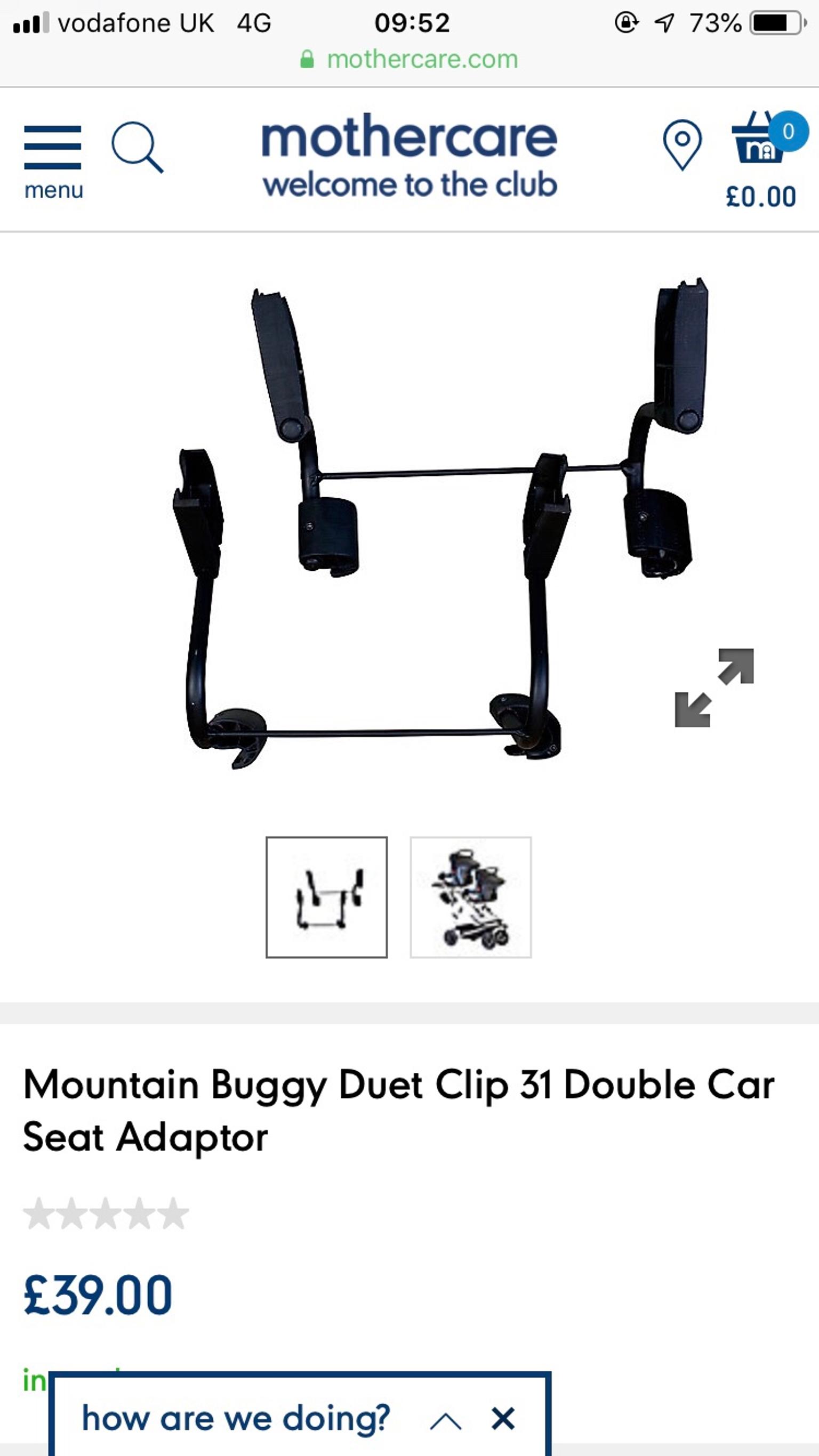 mountain buggy duet mothercare