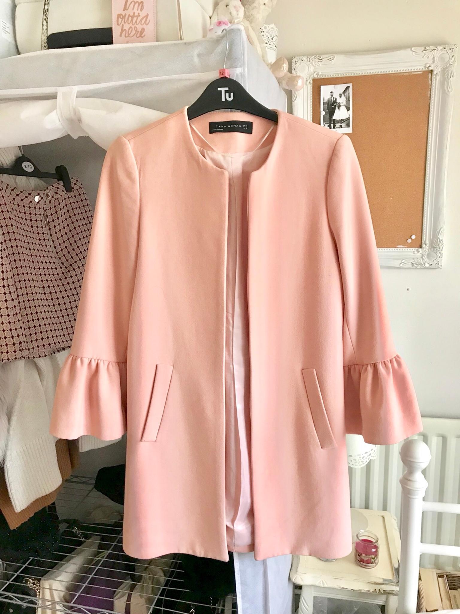 Zara pink bell sleeve jacket XS in 