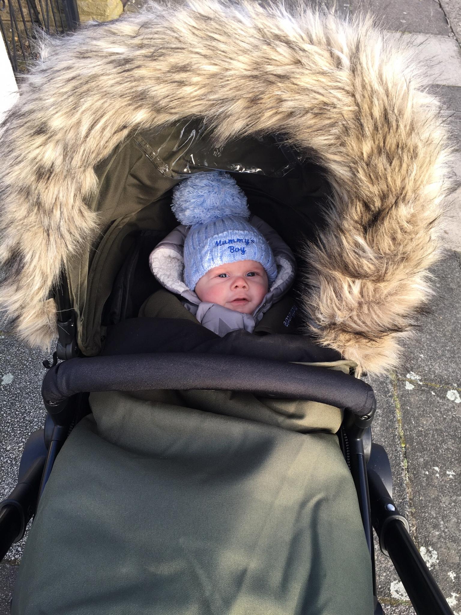 mothercare journey fur hood
