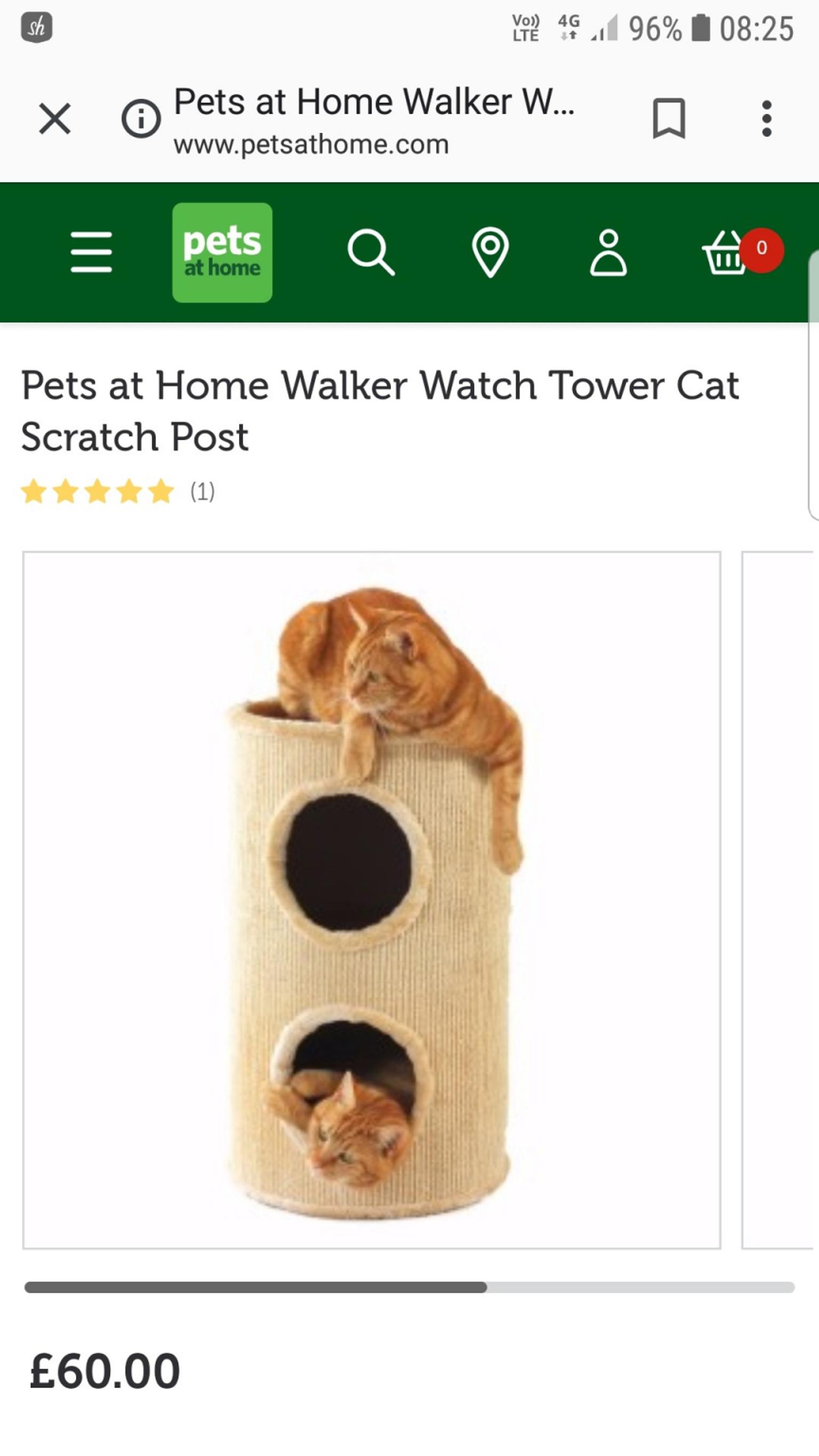 walker watch tower cat scratch post