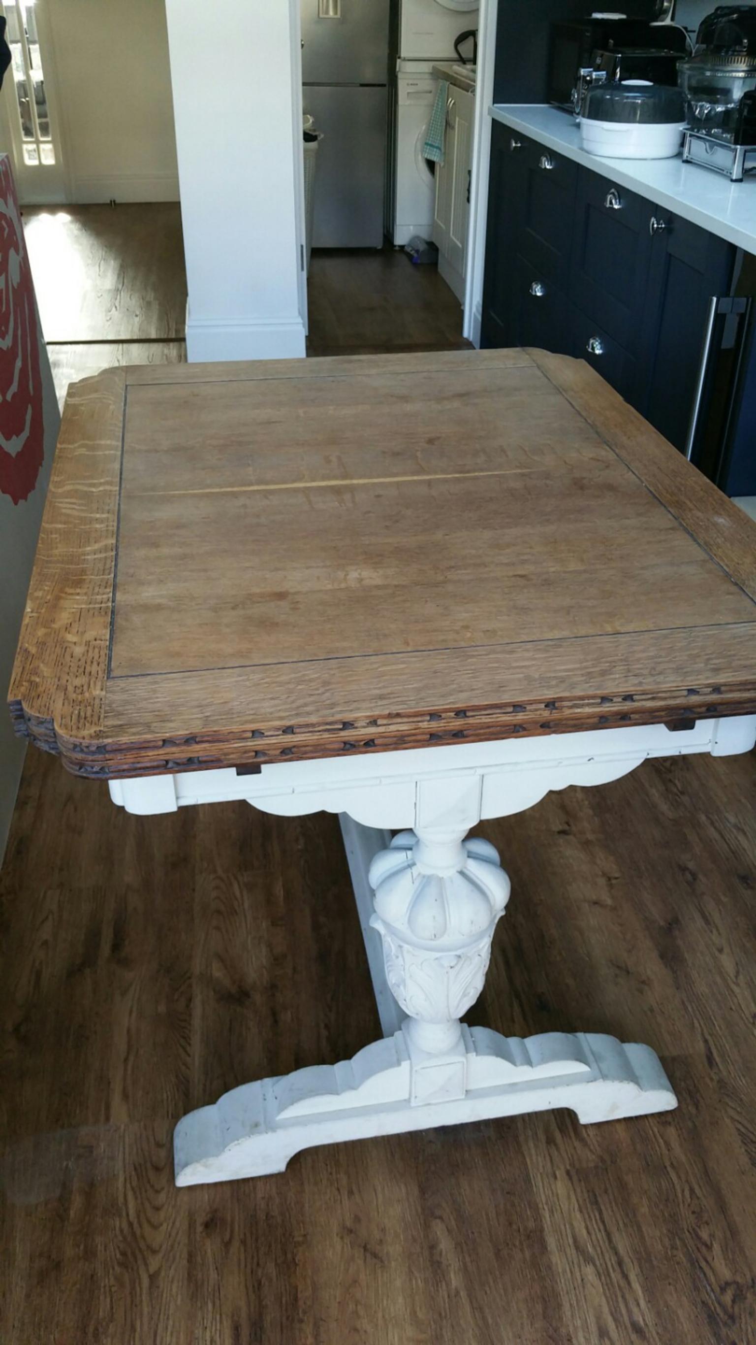 1930 S Antique Solid Oak Dining Table In Se18 Royal Borough Of Greenwich Fur 200 00 Zum Verkauf Shpock At