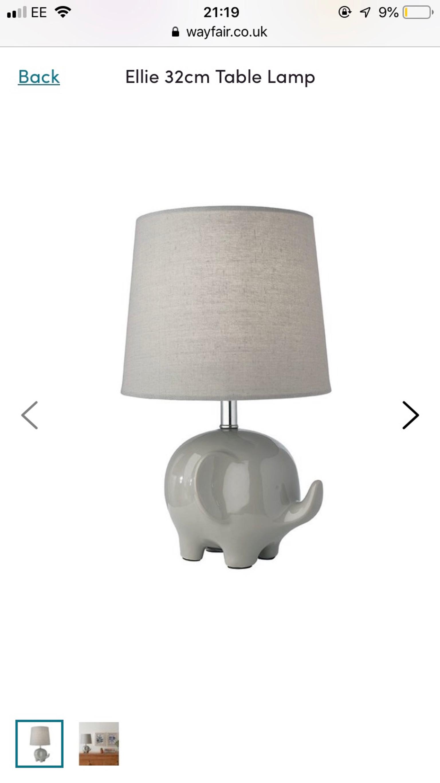 elephant nursery lamp