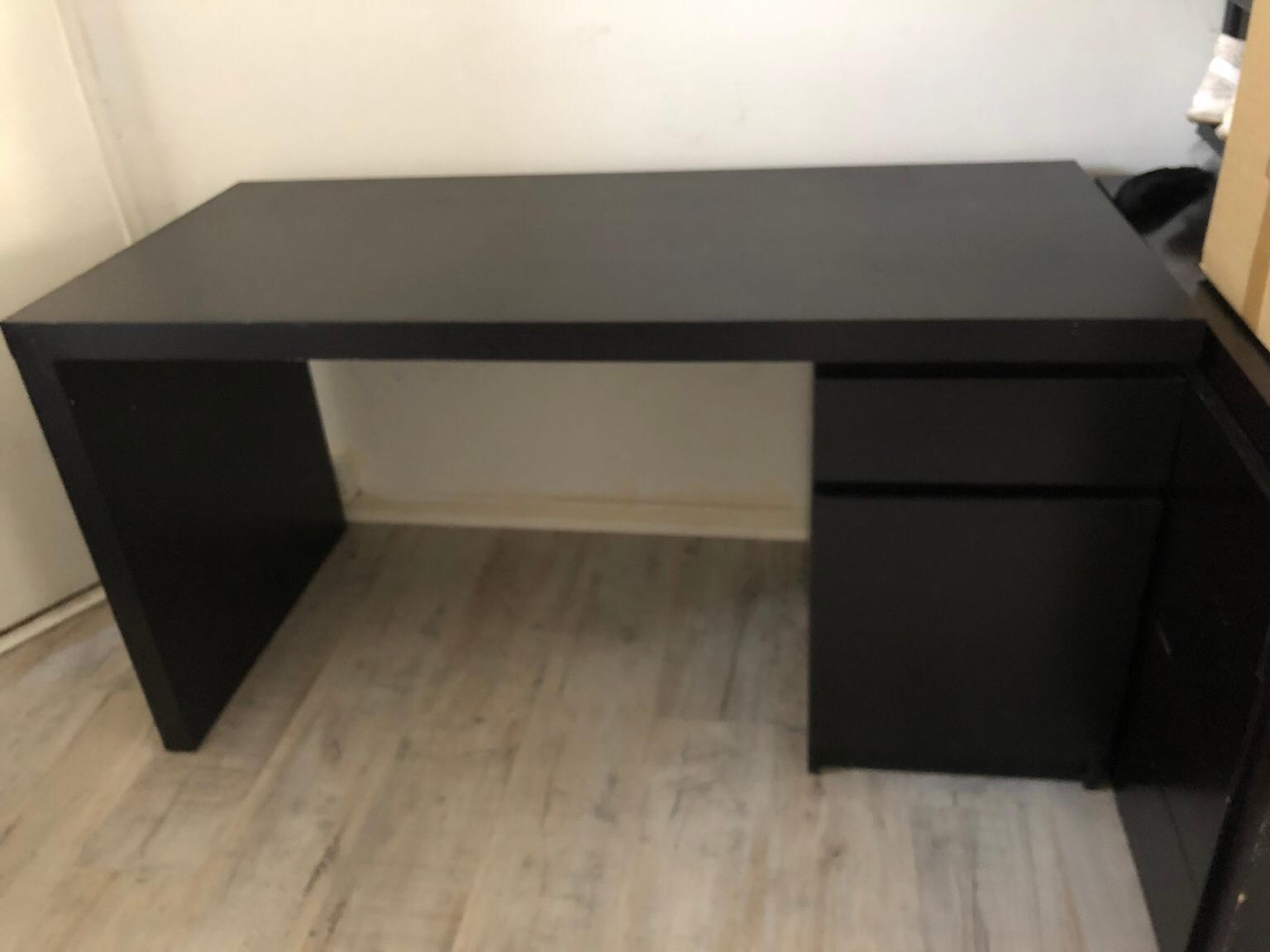 Ikea Malm Black Brown Desk In Sw15 Wandsworth For 35 00 For Sale