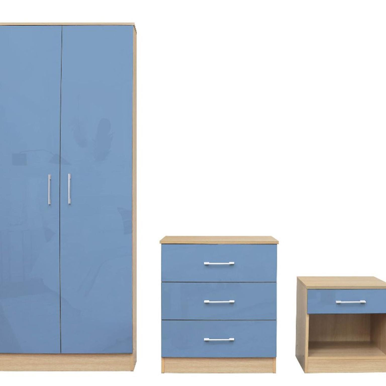 3 Piece Sets Wardrobe Dresser Bedside Pink In Ls28lp Leeds For