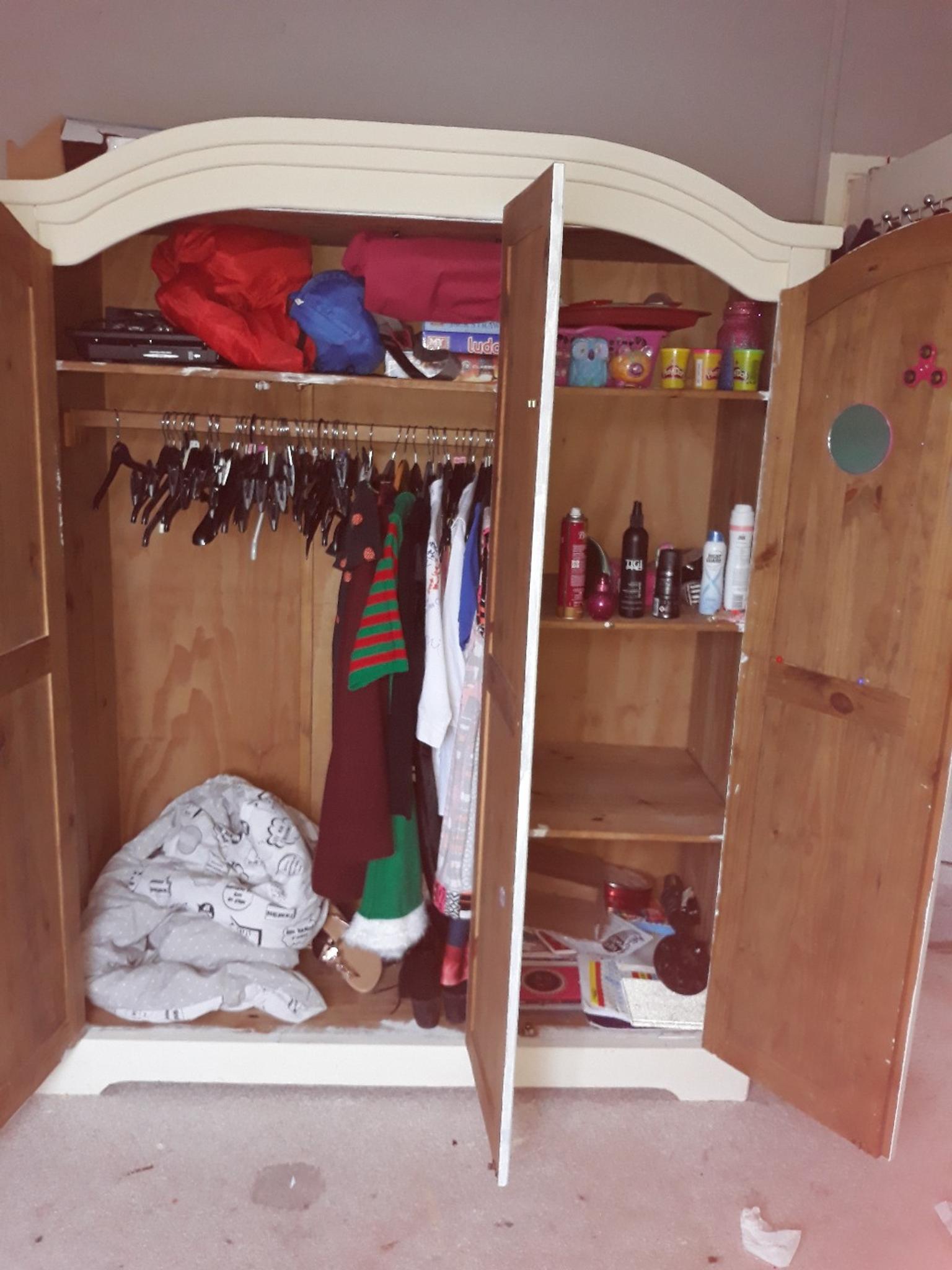 Double Painted Mexican Pine Wardrobe In Dy11 Forest Fur 55 00