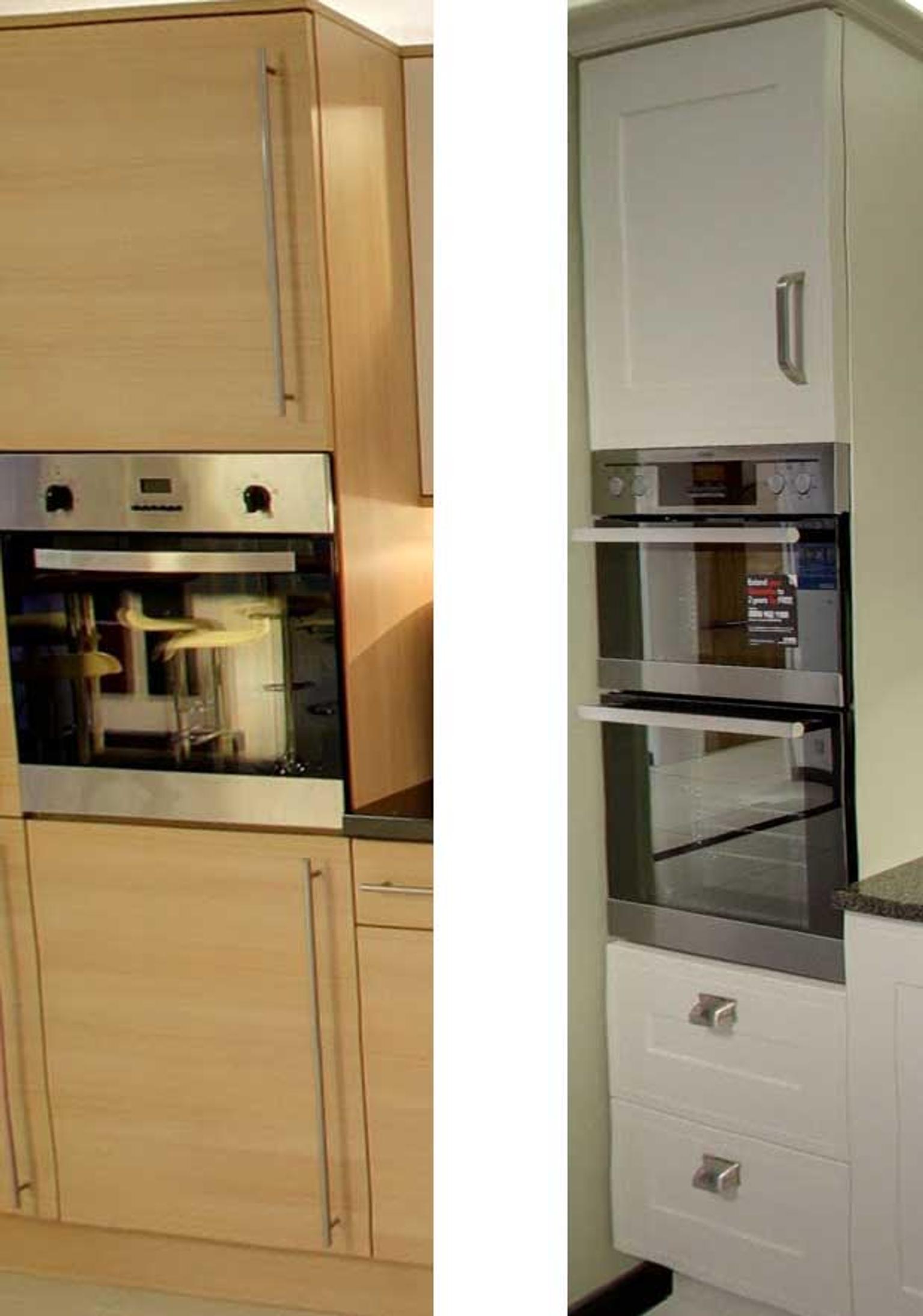 Kitchen 600mm Wide Larder Cabinet White Gloss In Hx1 Calderdale