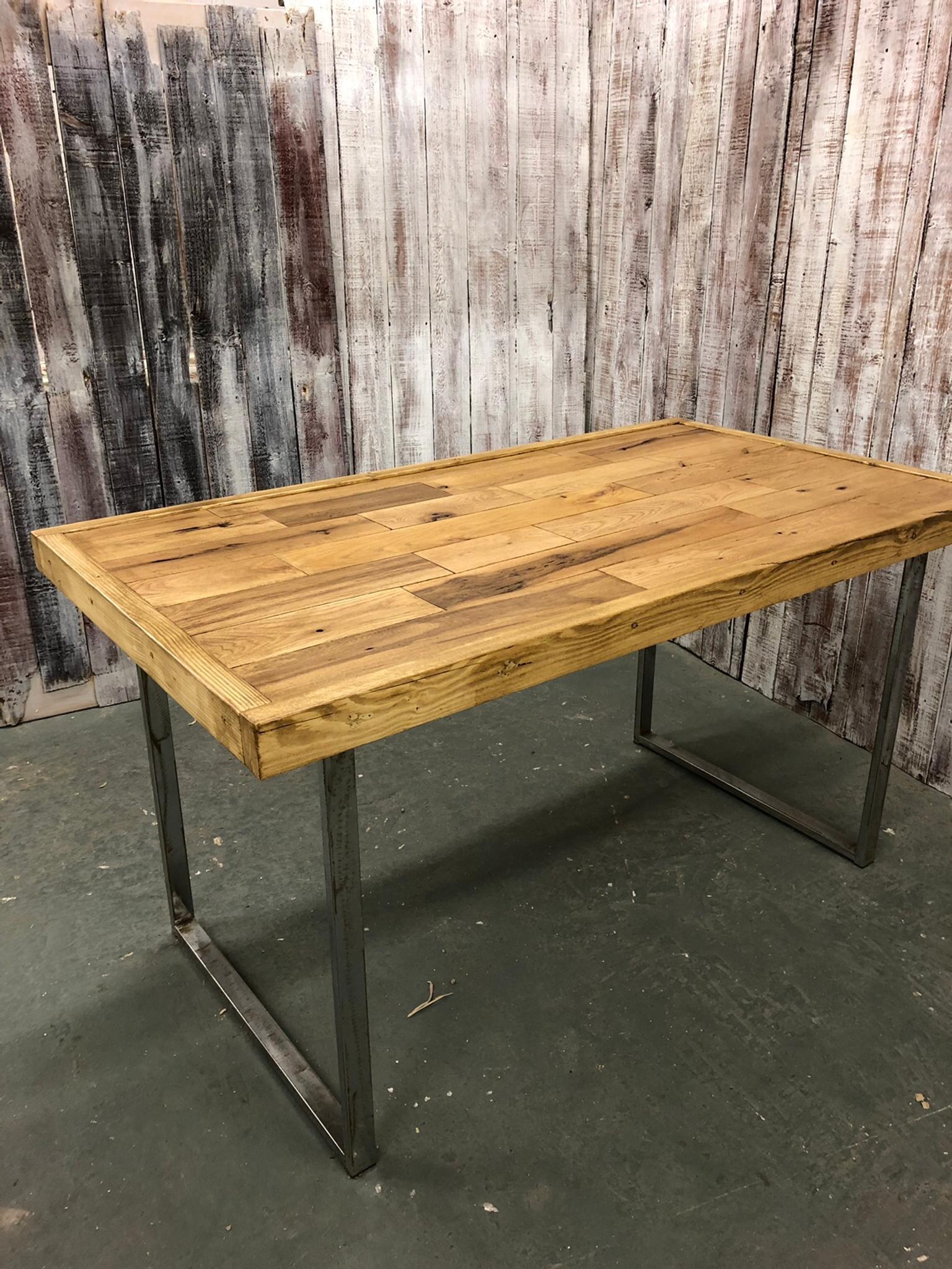 Oak Industrial Style Dining Table Or Desk In Wf12 Kirklees Fur 145 00 Zum Verkauf Shpock De