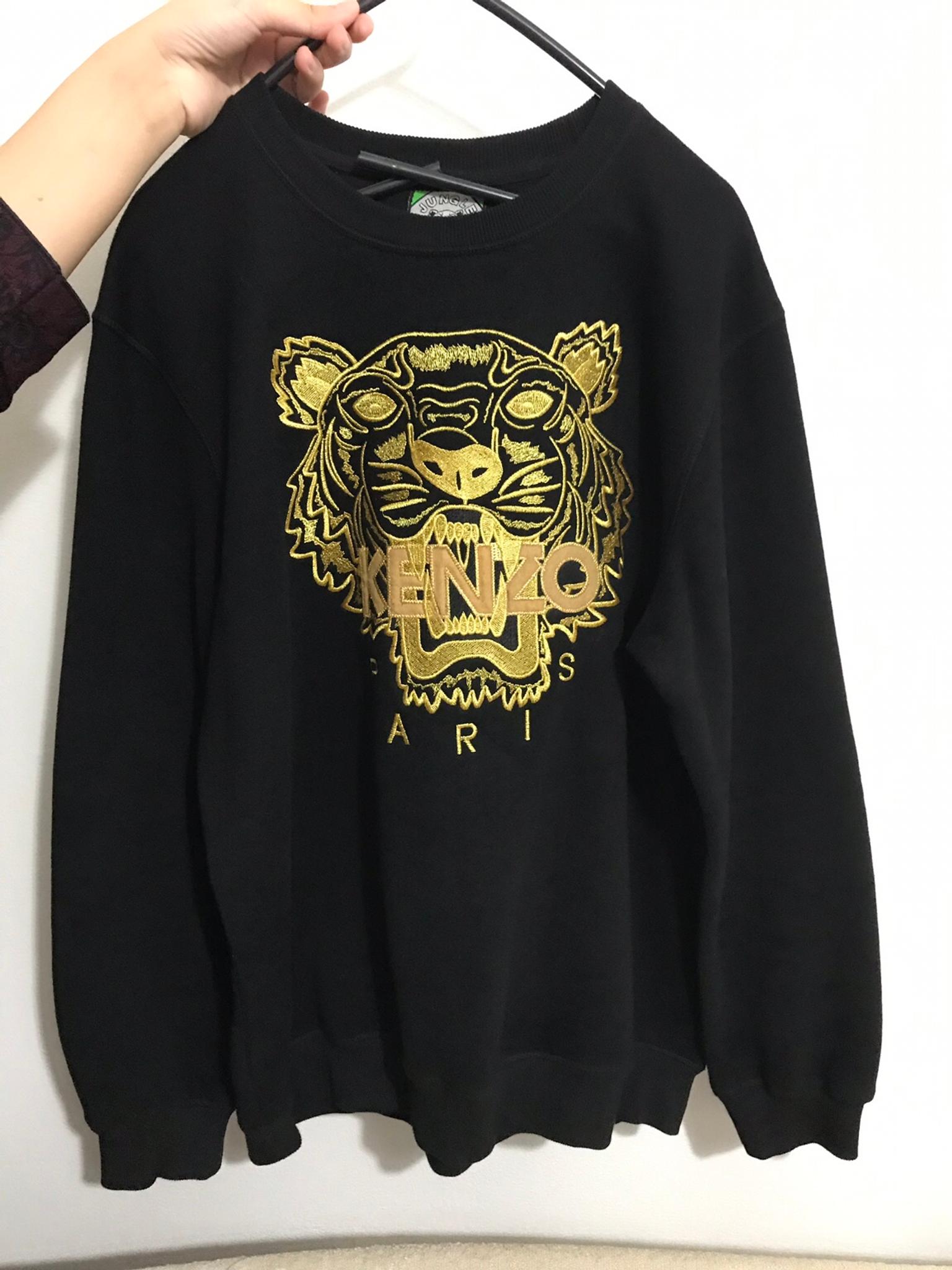 kenzo jumper black and gold