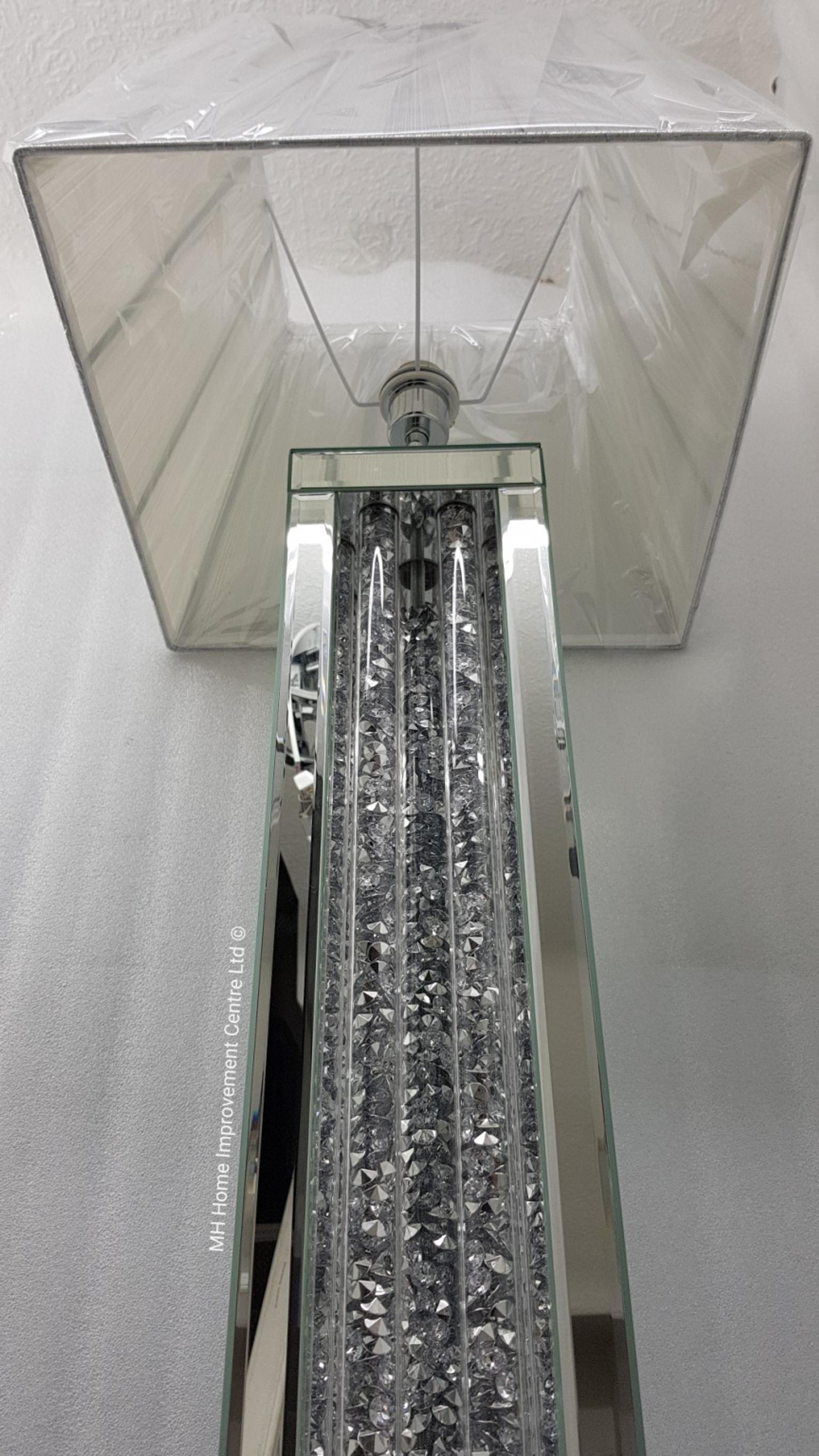 Mirrored Floor Lamp Sparkly Diamond Crush In Le5 Leicester Fur 299