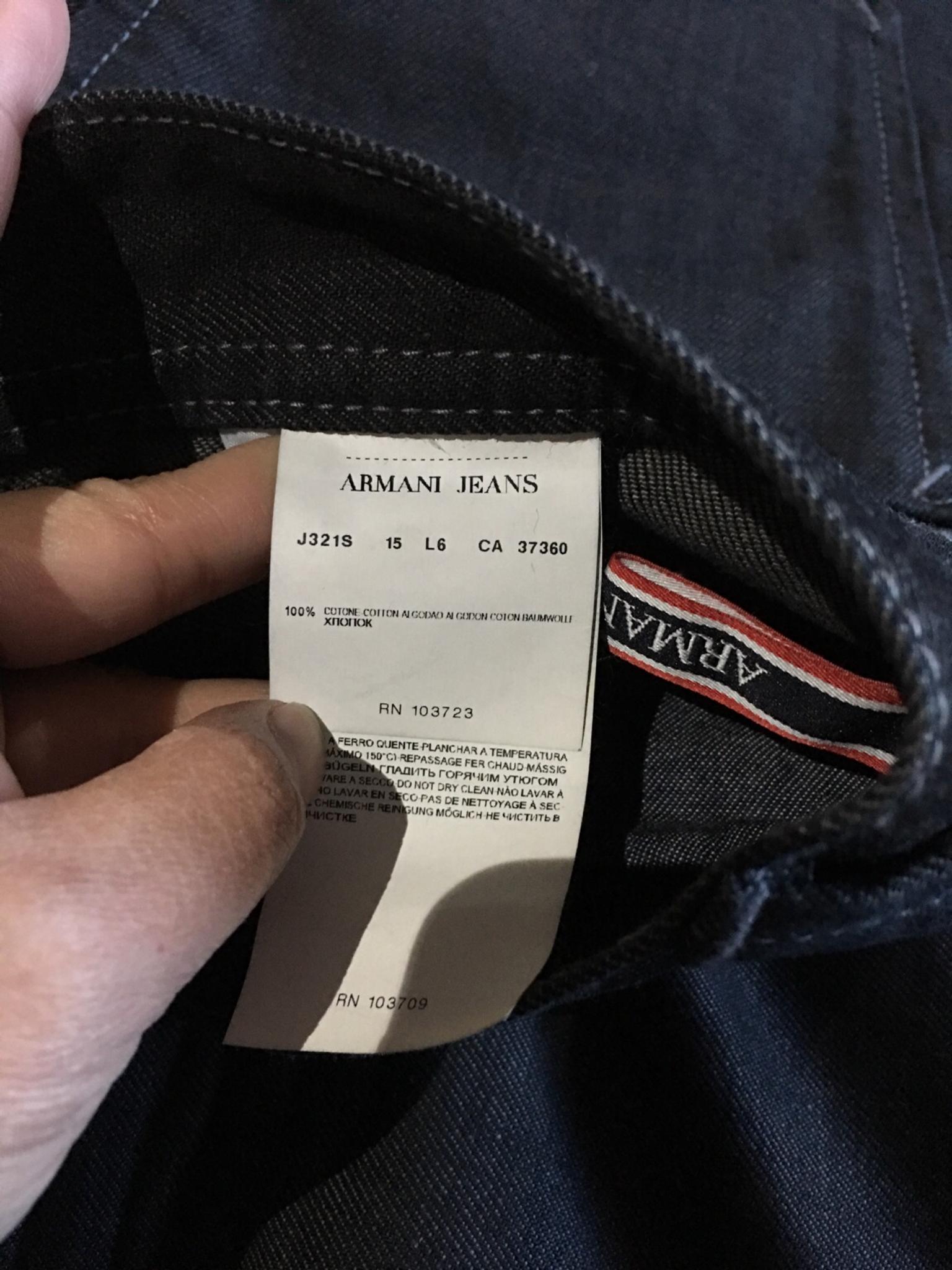 armani jeans rn 103723 ca 37360