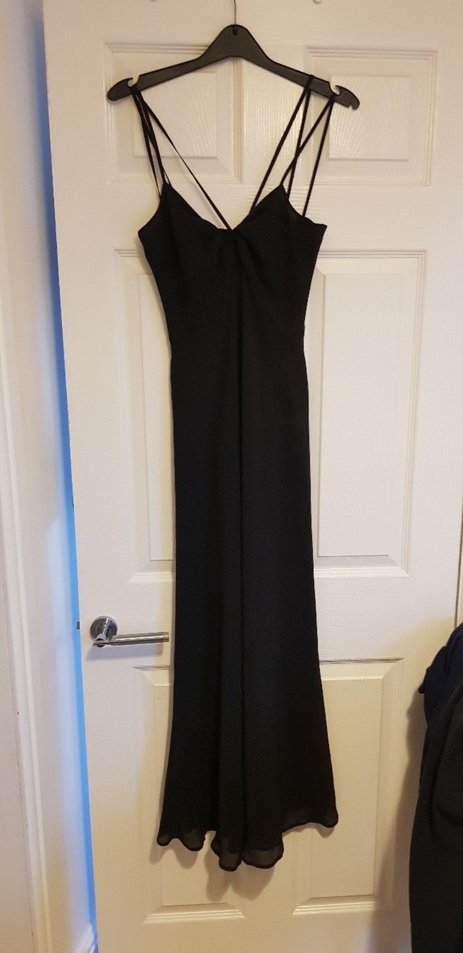 wallis long black dress
